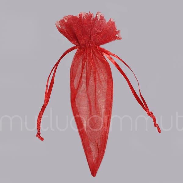 Fistolu Dantel Üçgen Kese 10x16cm 12 Adet