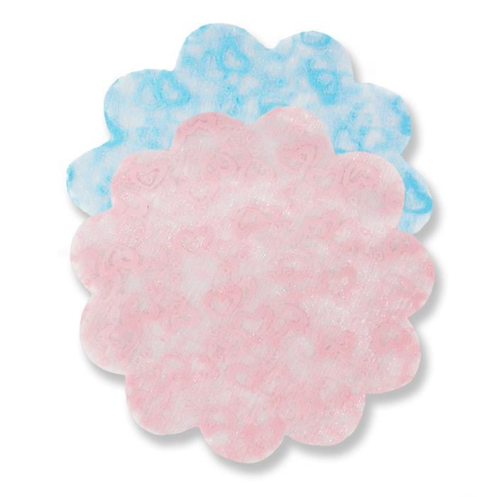 Kalp Baskılı Organze Tül 17cm 50 Adet