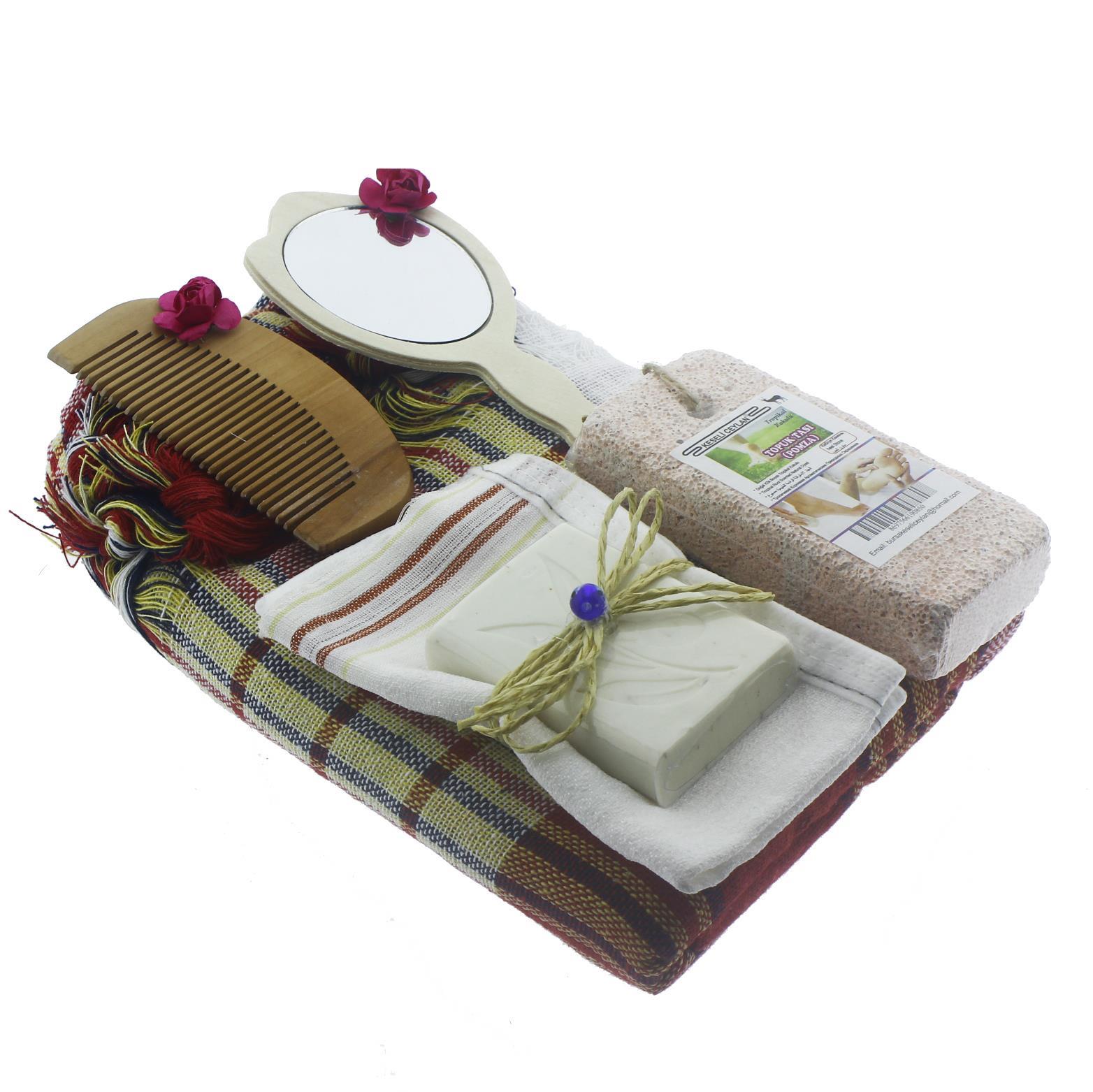 Kese İçinde Hamam Seti Kına 6 Parça