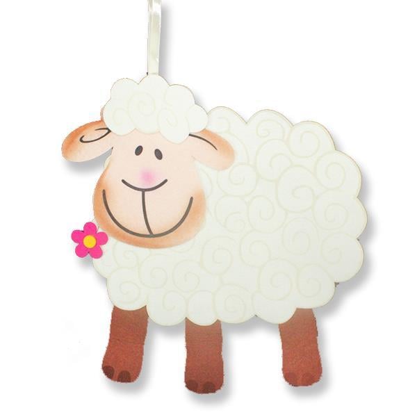 Kuzu Keçe Kapı Süsü 44x43cm