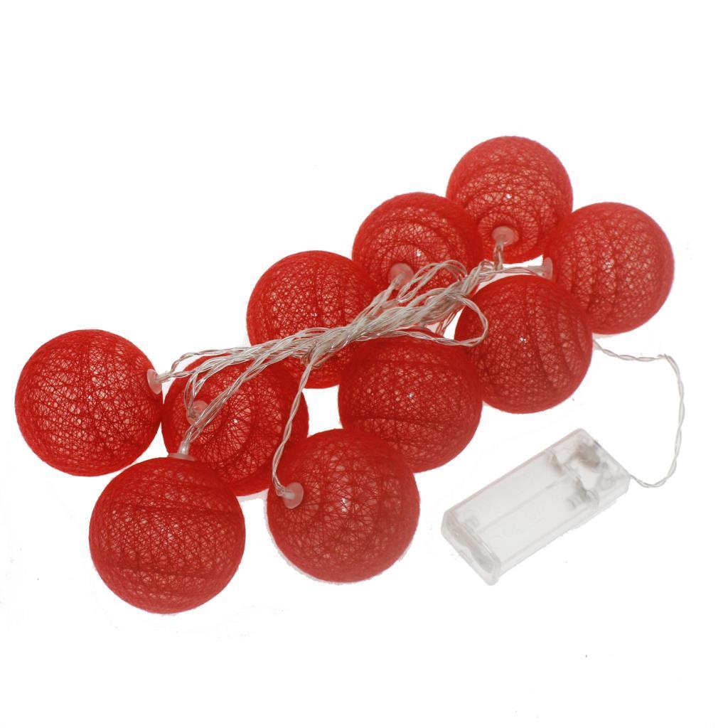 Led Işıklı Top Aydınlatma 10lu