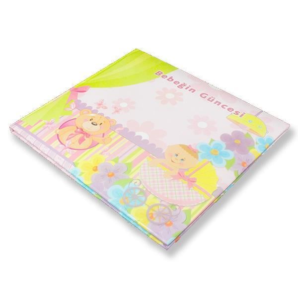 Pembe Pusetli Ayıcıklı Bebeğin Güncesi Anı Defteri