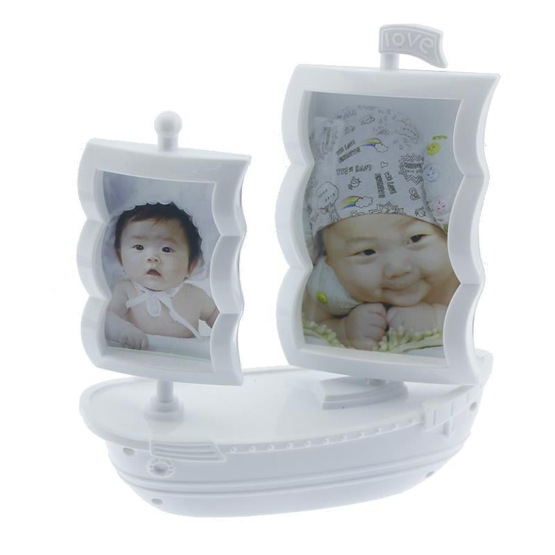 Yelkenli Bebek Fotoğraf Çerçevesi Müzik Kutusu