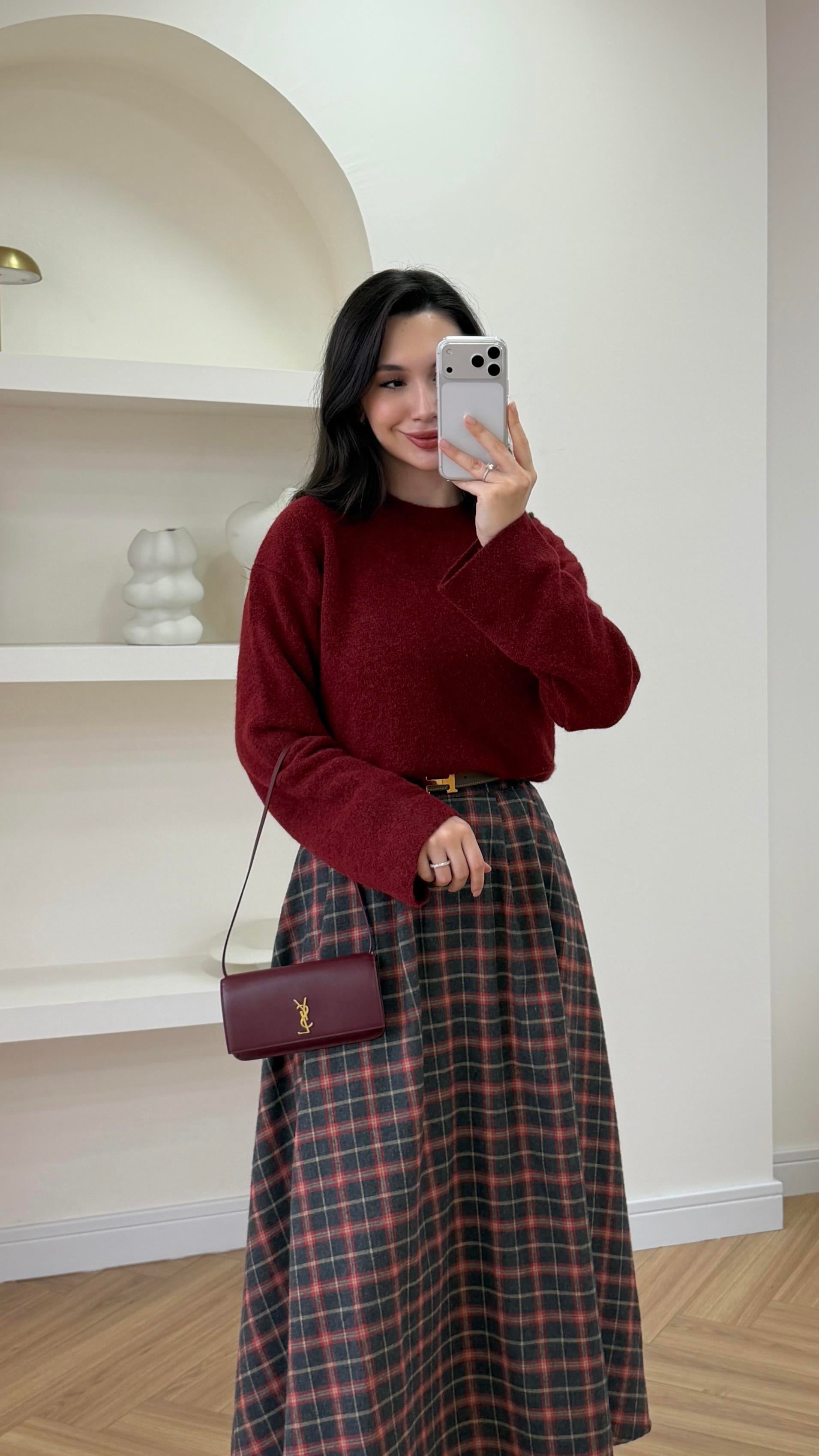 MONA TRİKO KAZAK - BORDO