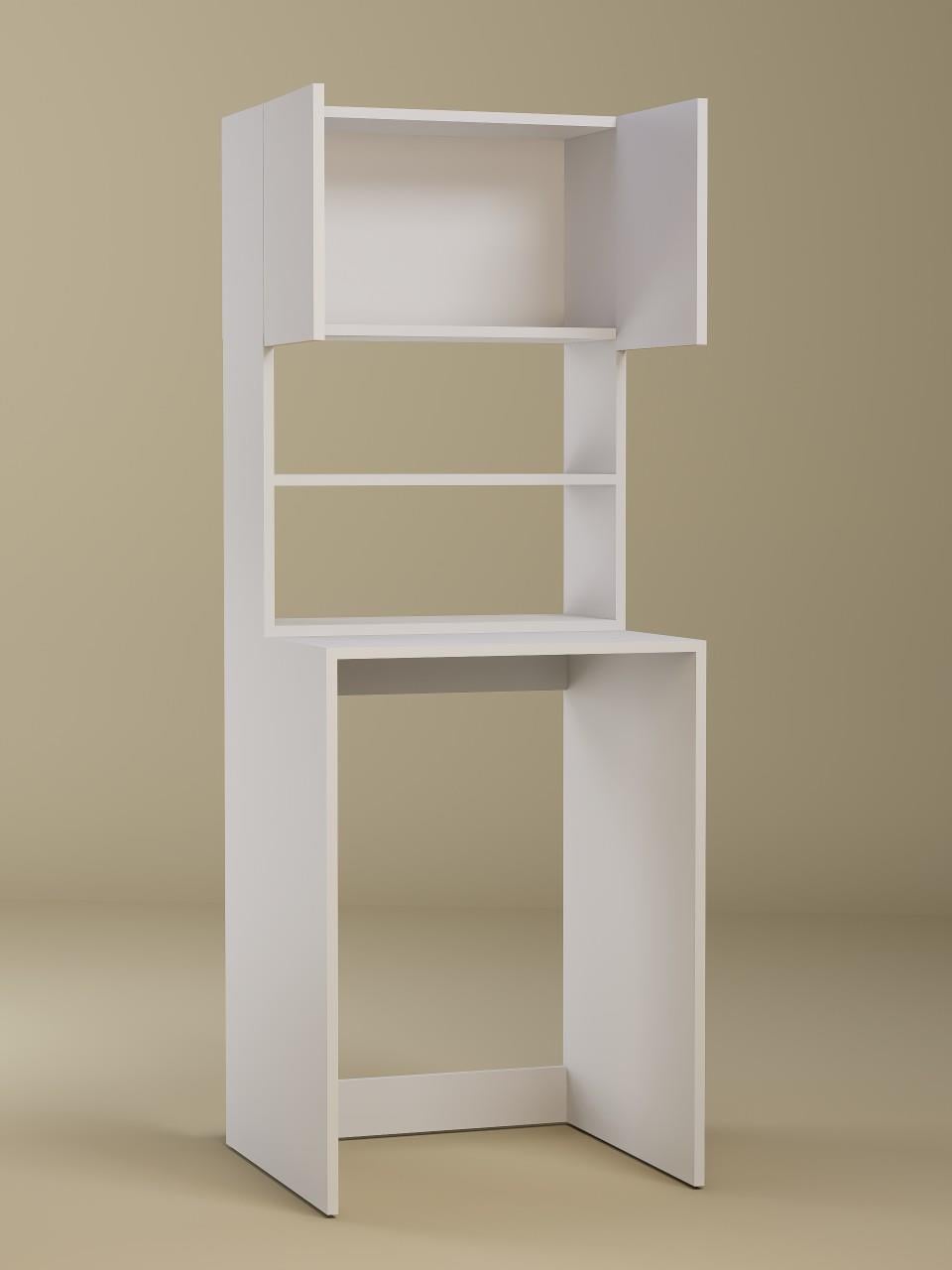%100MDF Çamaşır ve Kurutma Makinesi Dolabı, 3 Raflı Kapaklı Çamaşır Makinesi Üstü Dolabı