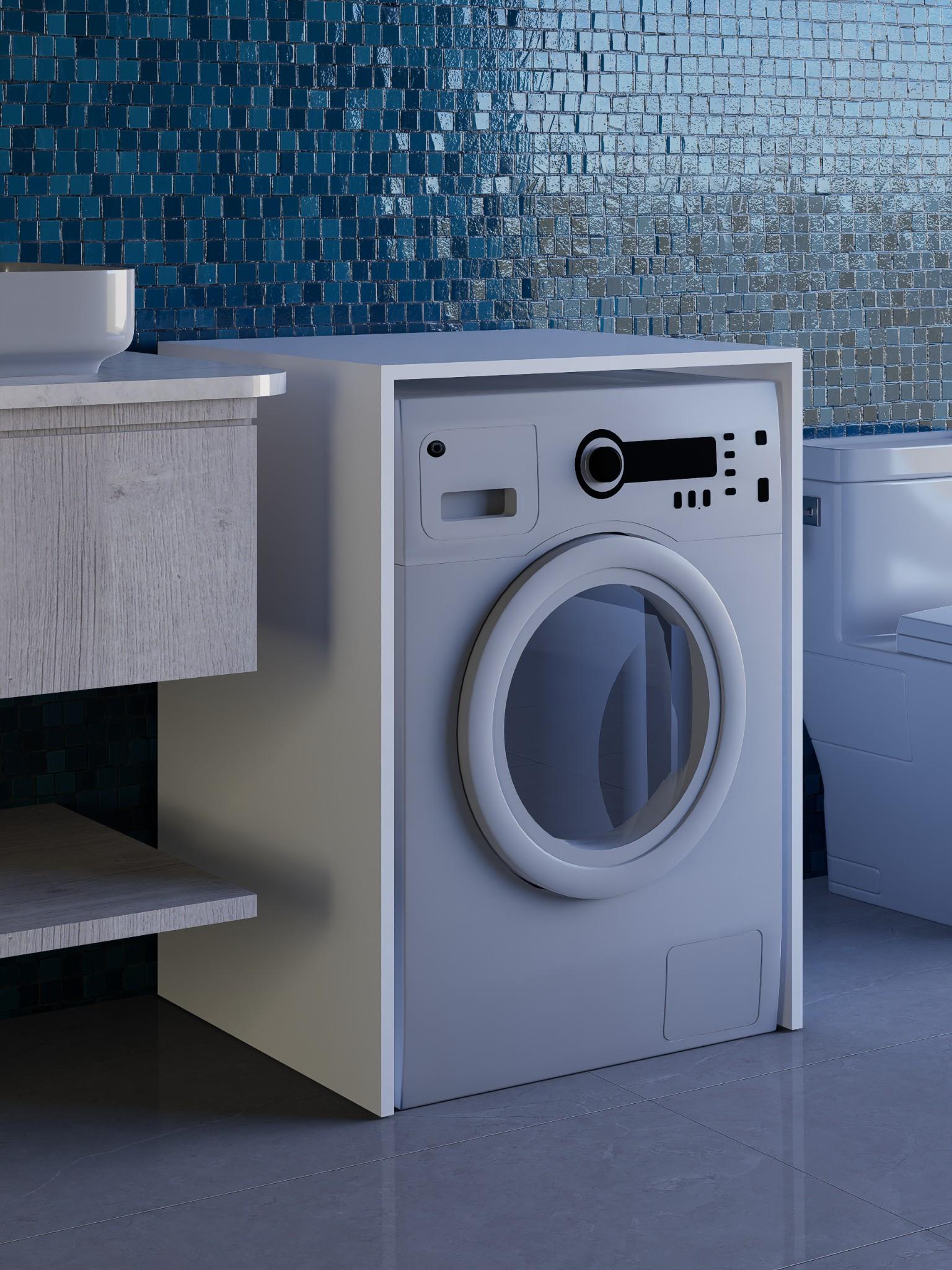 Beyaz Çamaşır Makinesi Dolabı, Kurutma Makinesi Dolabı