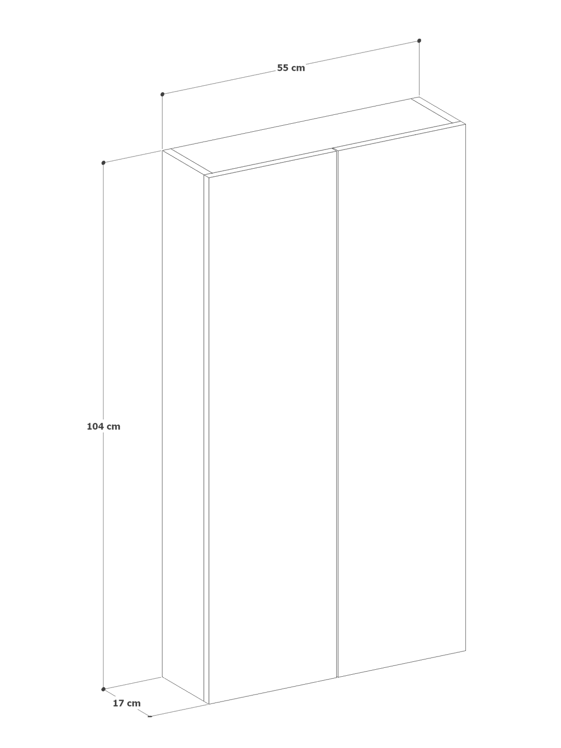 Kapaklı 4 Raflı İnce Banyo Dolabı, Çok Amaçlı Raflı İnce Kapaklı Dolap, MDF