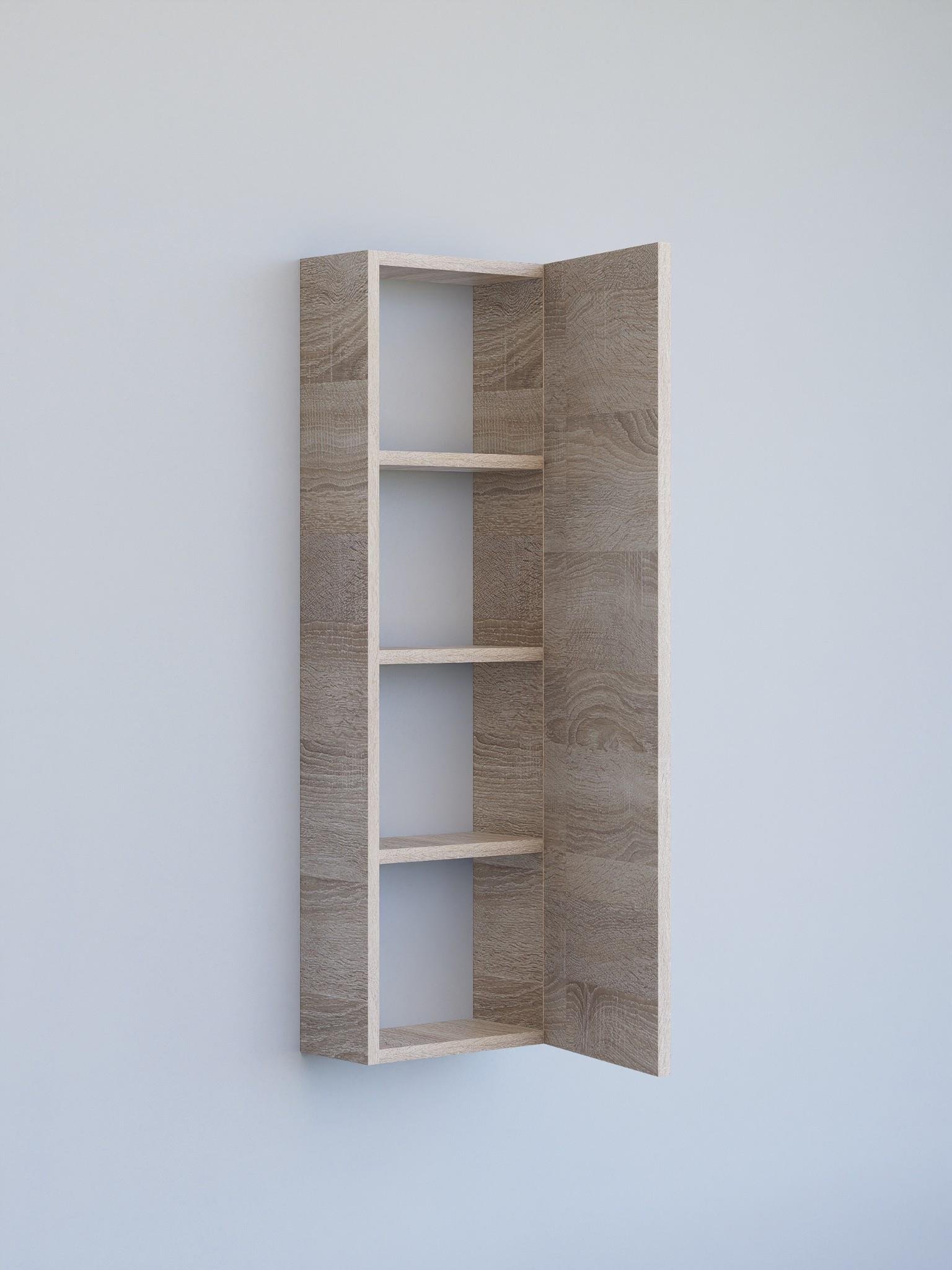 Kapaklı Raflı Banyo Dolabı, İnce Çok Amaçlı Dolap 104x31cm
