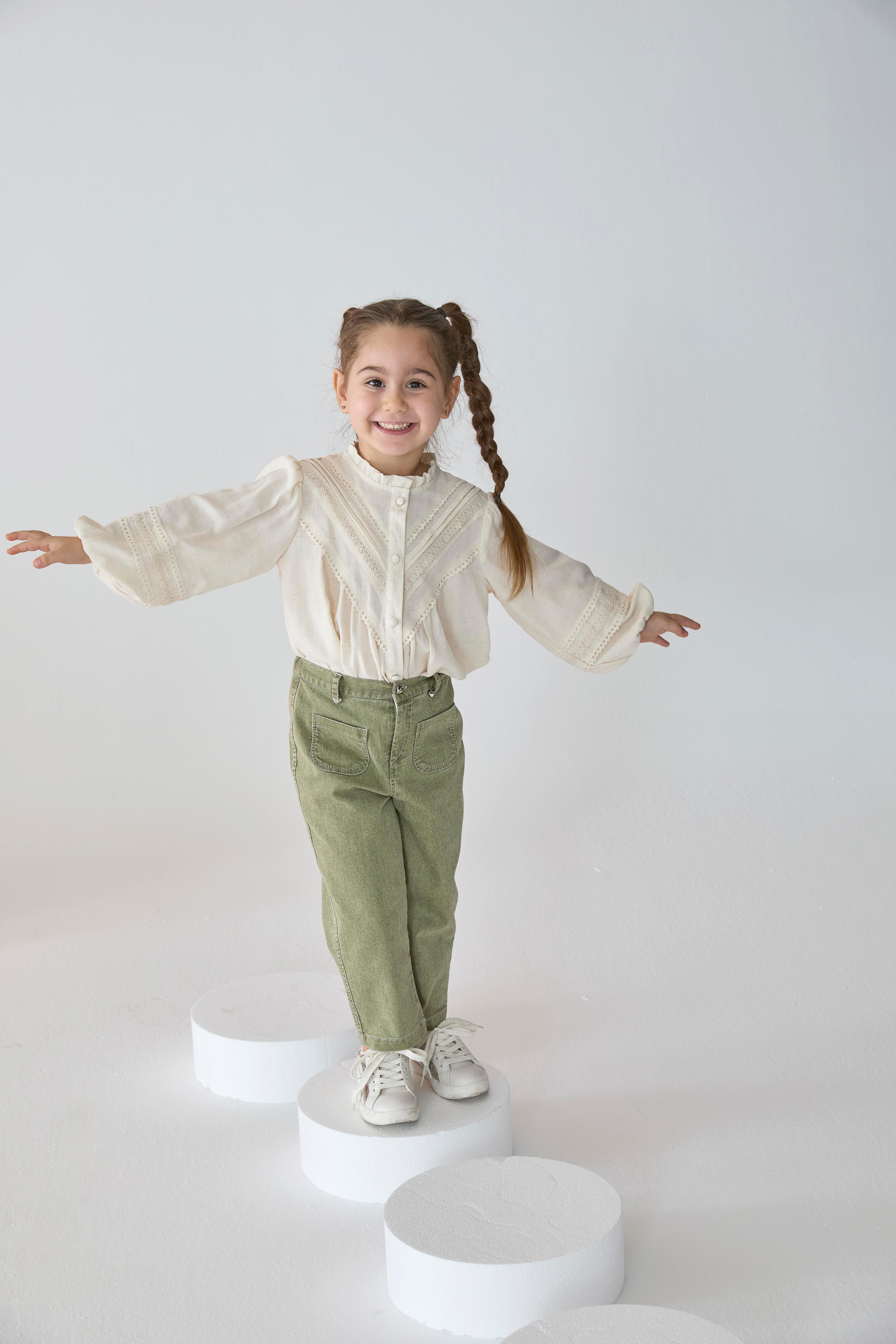 Denim Yeşil Pantolon