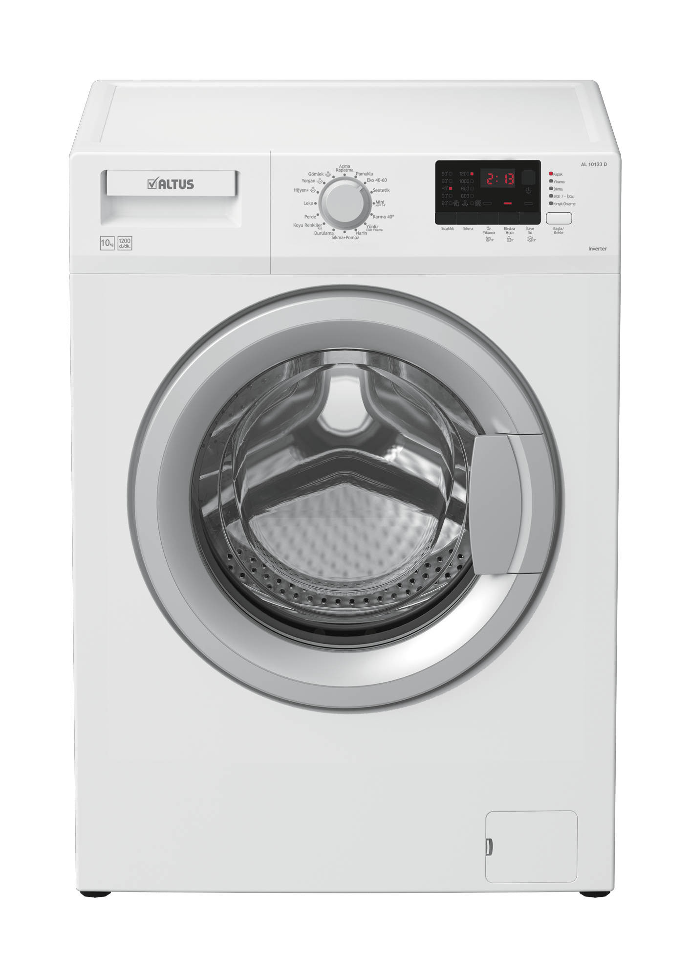 Altus 10 Kg 1200 Devir Çamaşır Makinesi 