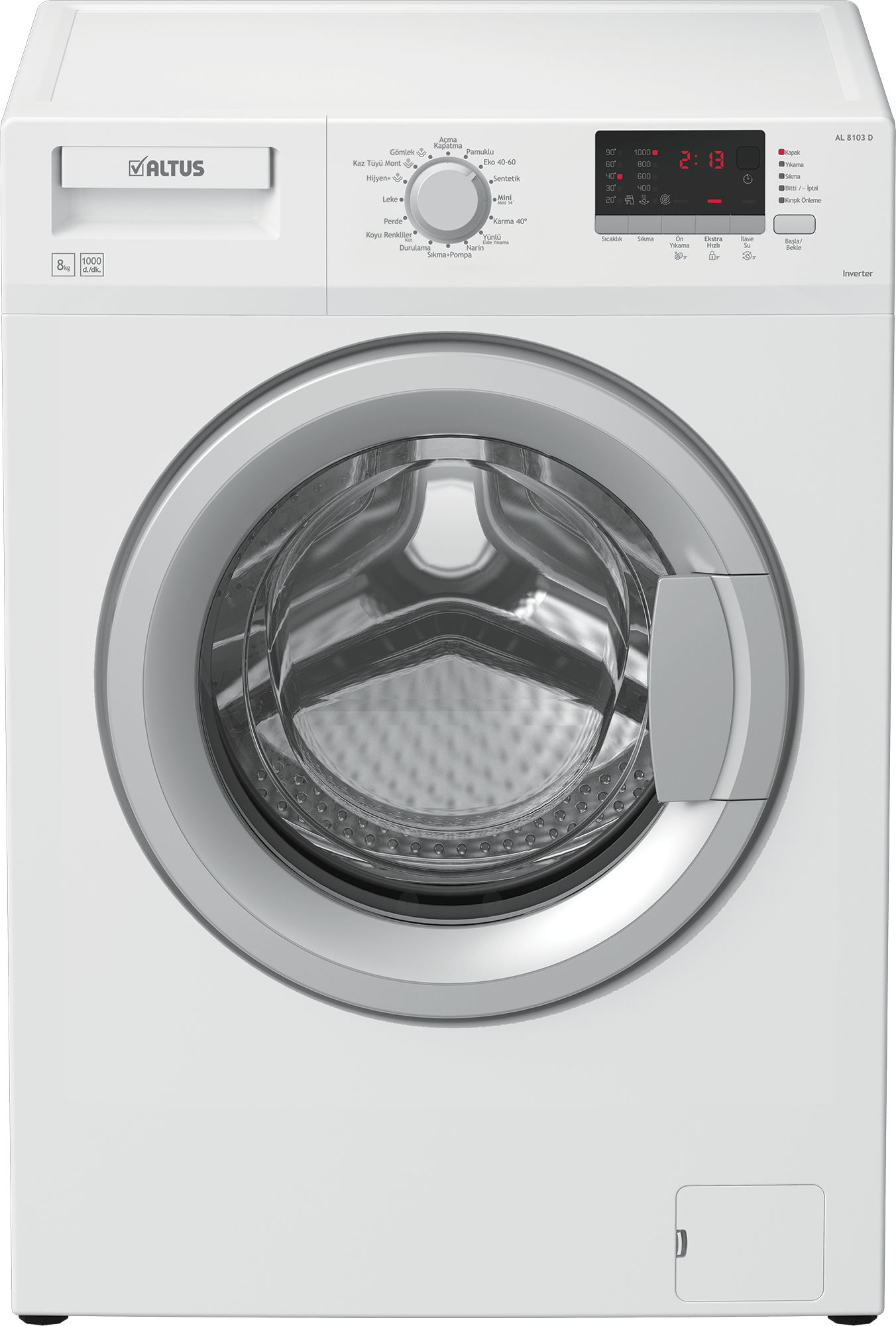 Altus 8 Kg 1000 Devir Çamaşır Makinesi