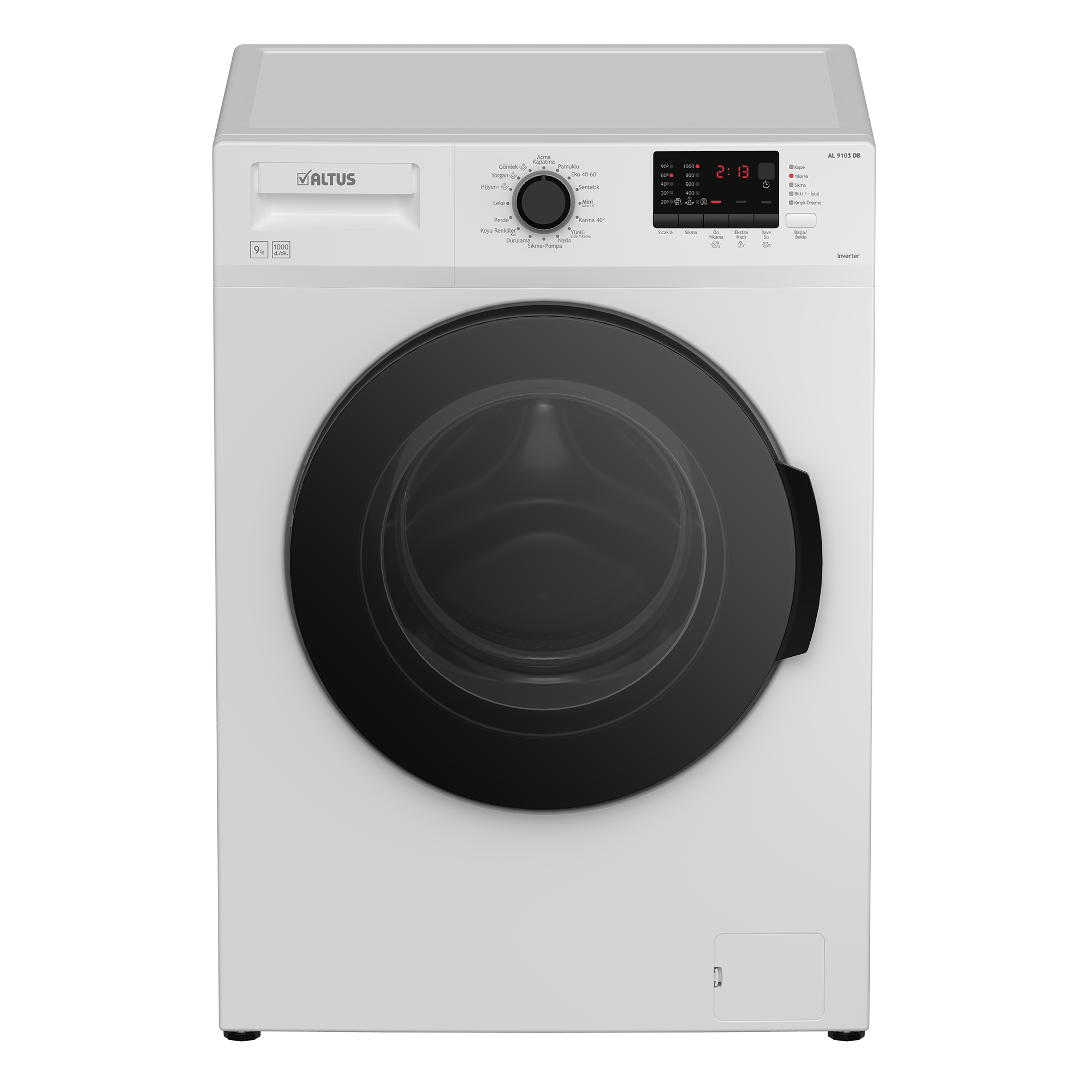 Altus 9 Kg 1000 Devir Çamaşır Makinesi 