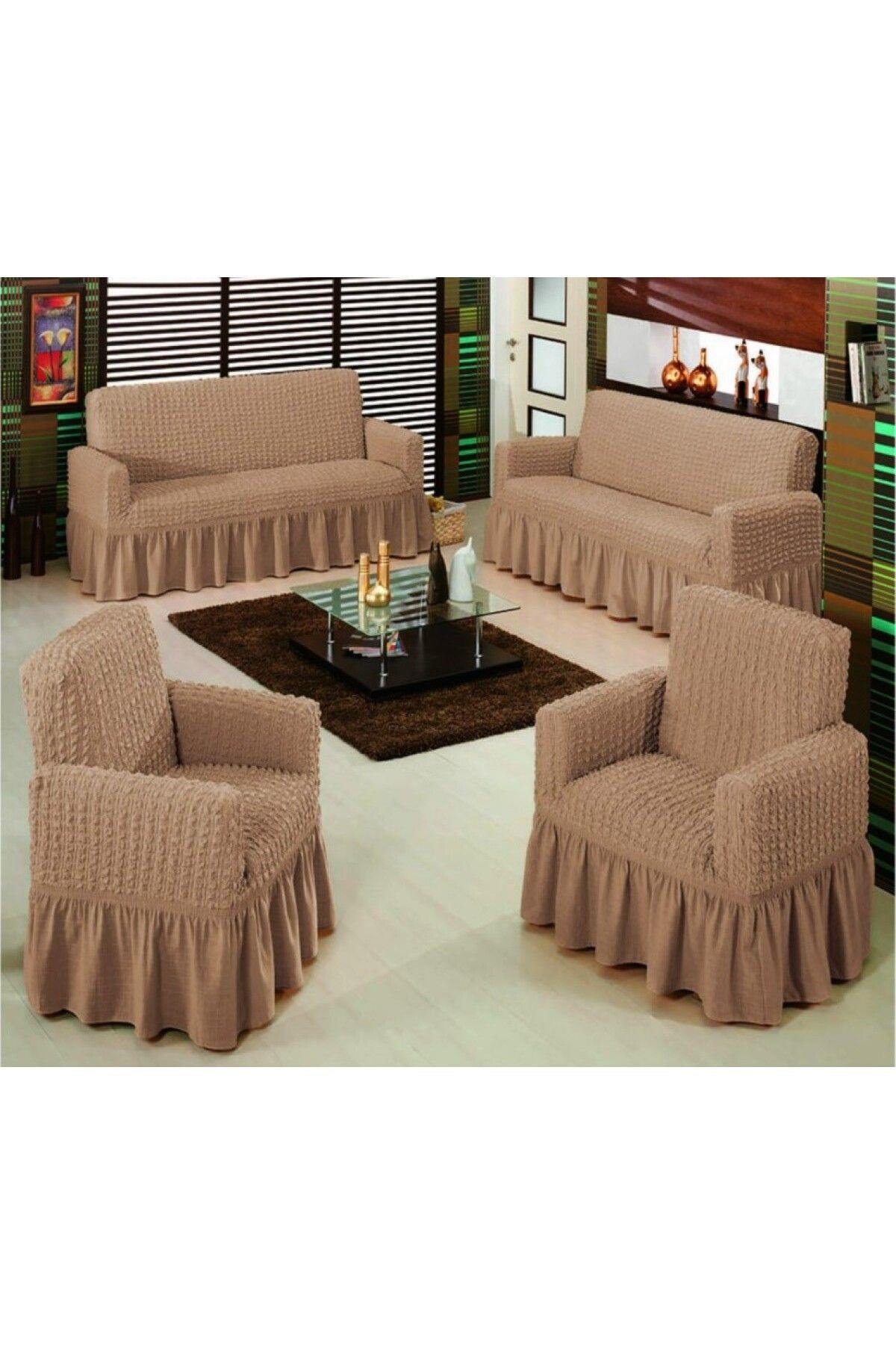 Bürümcük Kanepe Çekyat Örtüsü Koltuk Kılıfı 3 3 1 1