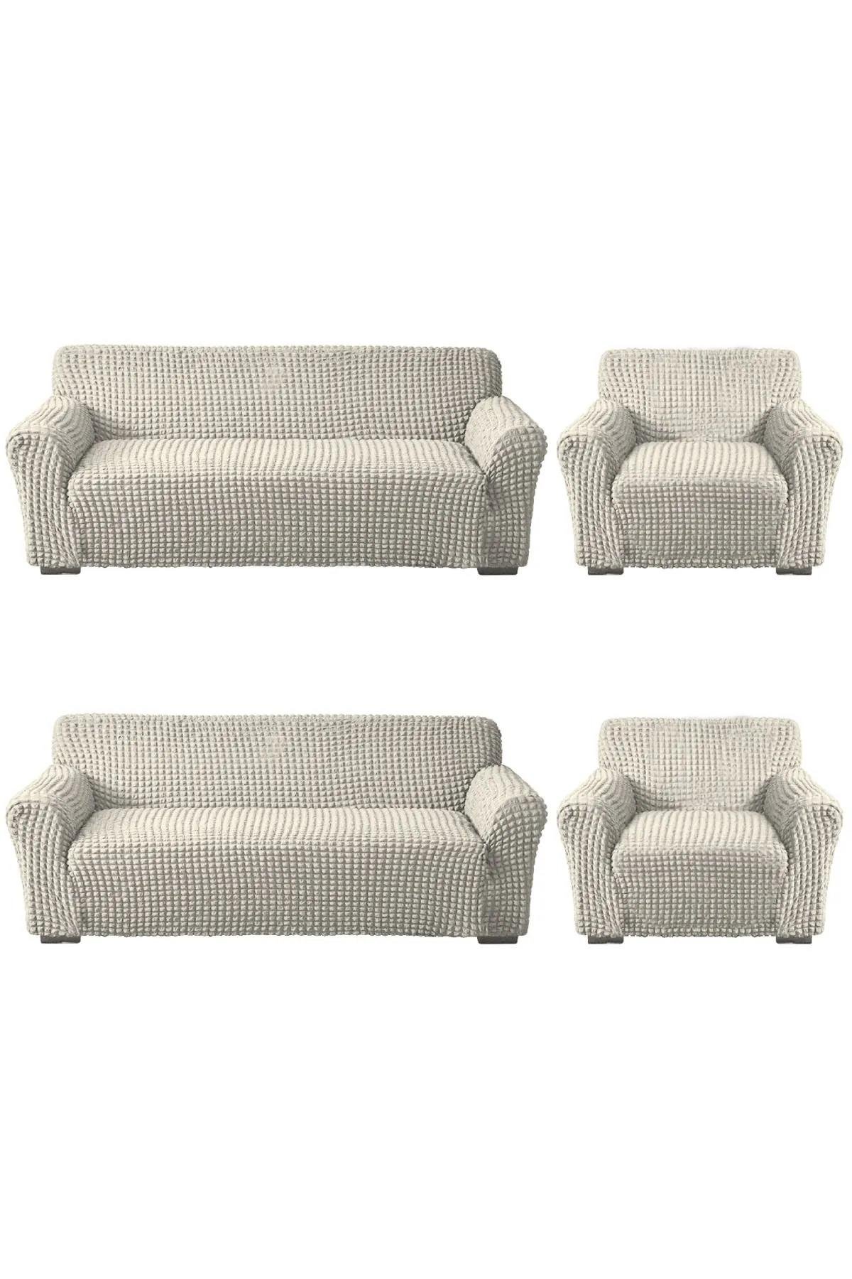 Bürümcük Koltuk Kanepe ,çekyat Örtüsü ,strech Pamuklu , Boydan Bürümcük 3+3+1+1