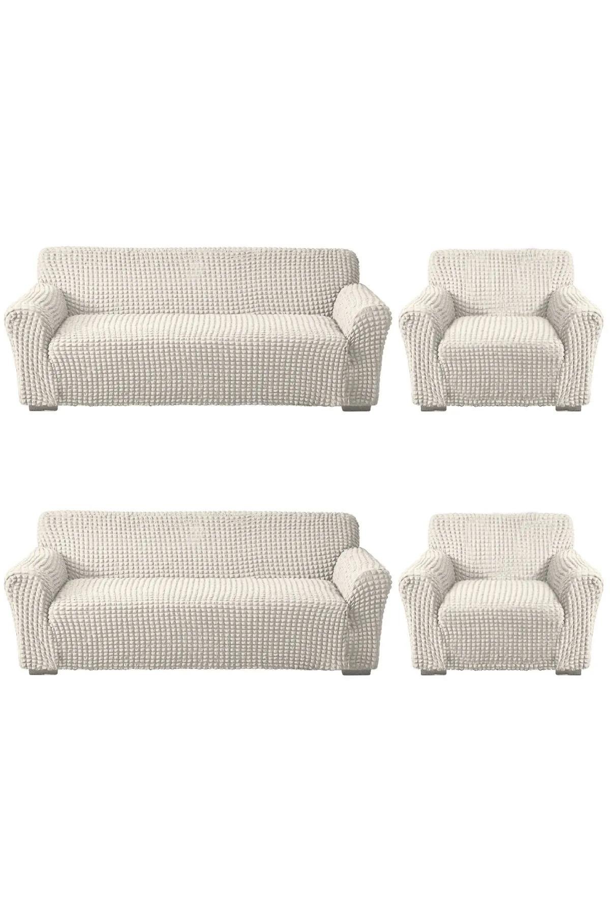 Bürümcük Koltuk Kanepe ,çekyat Örtüsü ,strech Pamuklu , Boydan Bürümcük 3+3+1+1