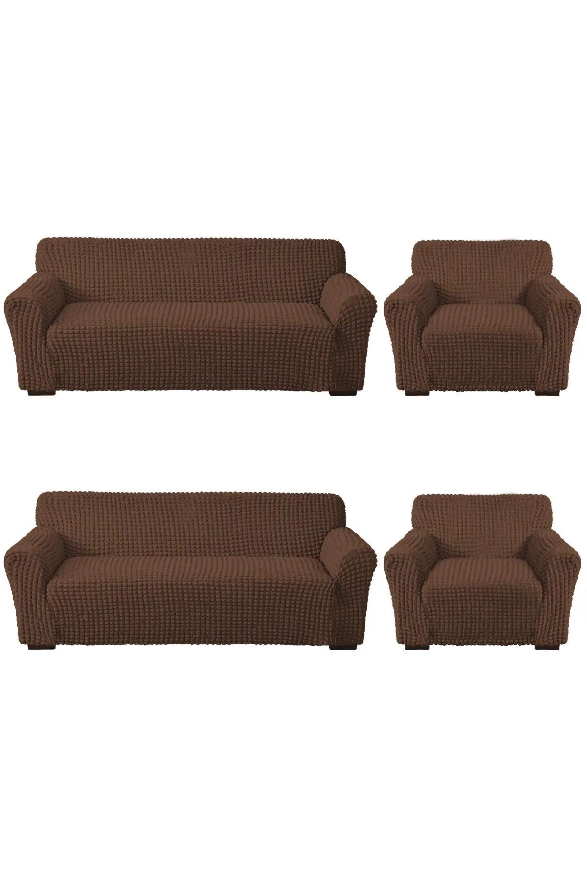 Bürümcük Koltuk Kanepe ,çekyat Örtüsü ,strech Pamuklu , Boydan Bürümcük 3+3+1+1