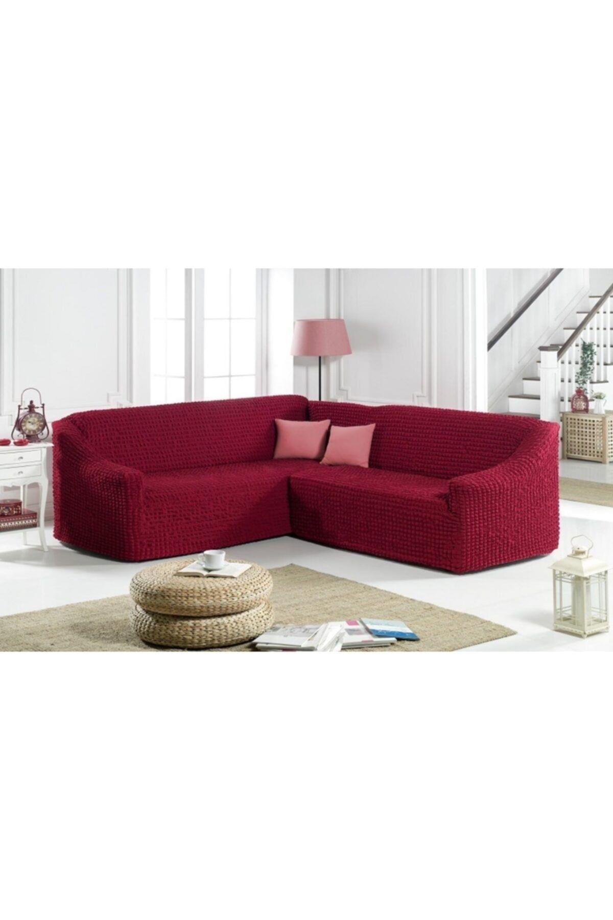 Bürümcük L Köşe Koltuk Örtüsü, Eteksiz,boydan Bürümcük,lastıkli, Standart 1 Adet