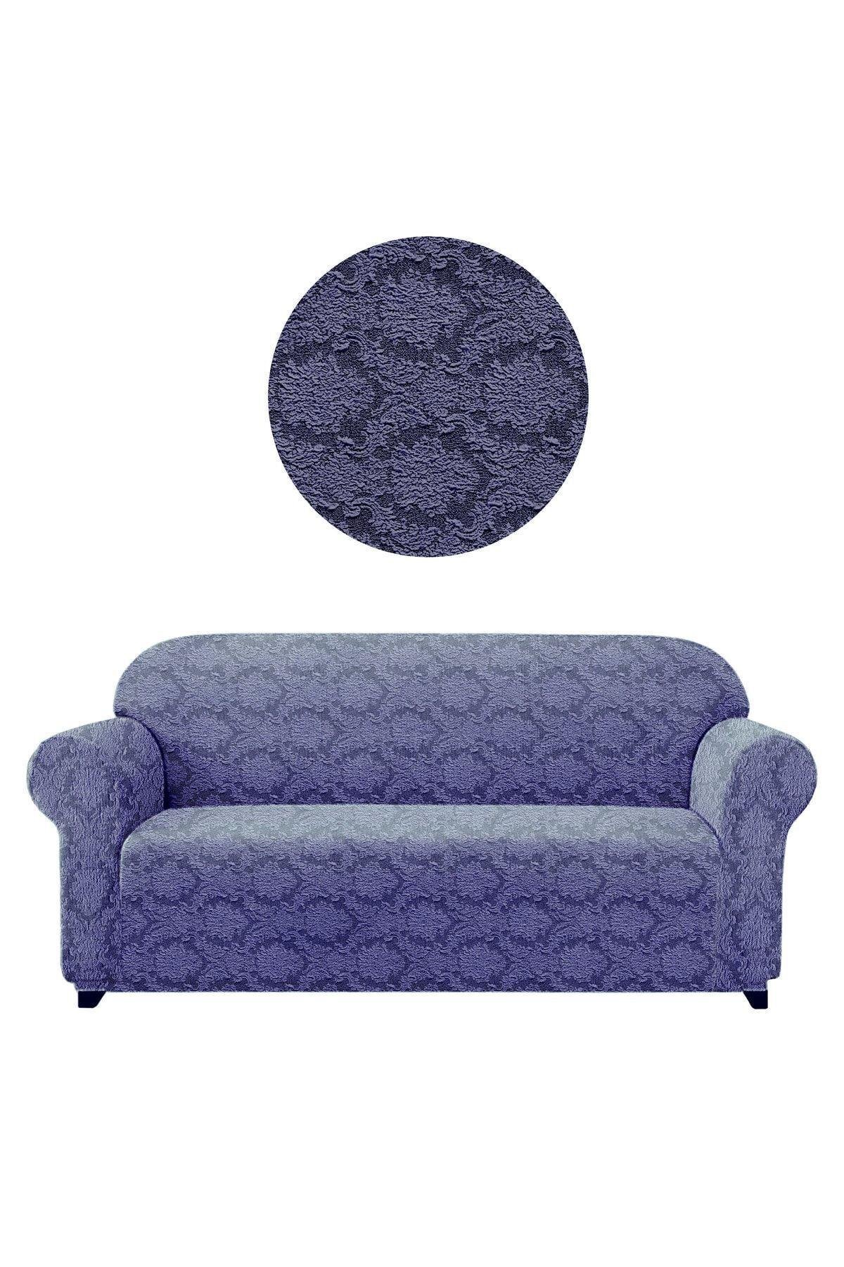 Jakarli Koltuk ,kanepe ,çekyat Örtüsü Şal Desen Esnekli Eteksiz3kişilik Koltuk Için