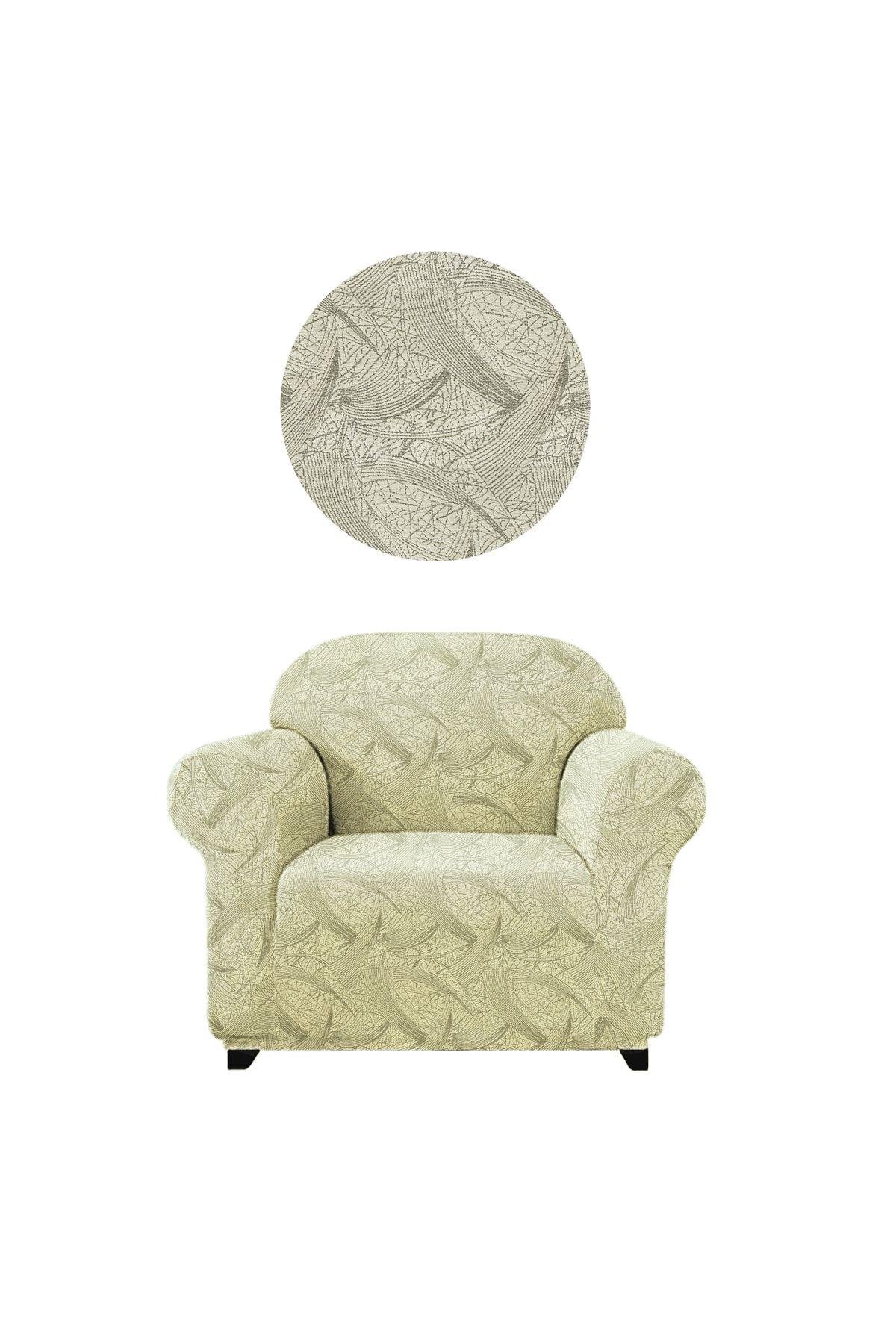 Jakarli Koltuk ,kanepe ,çekyat Örtüsü Sehra Desen Esnekli Eteksiz Tekli (berjer)için