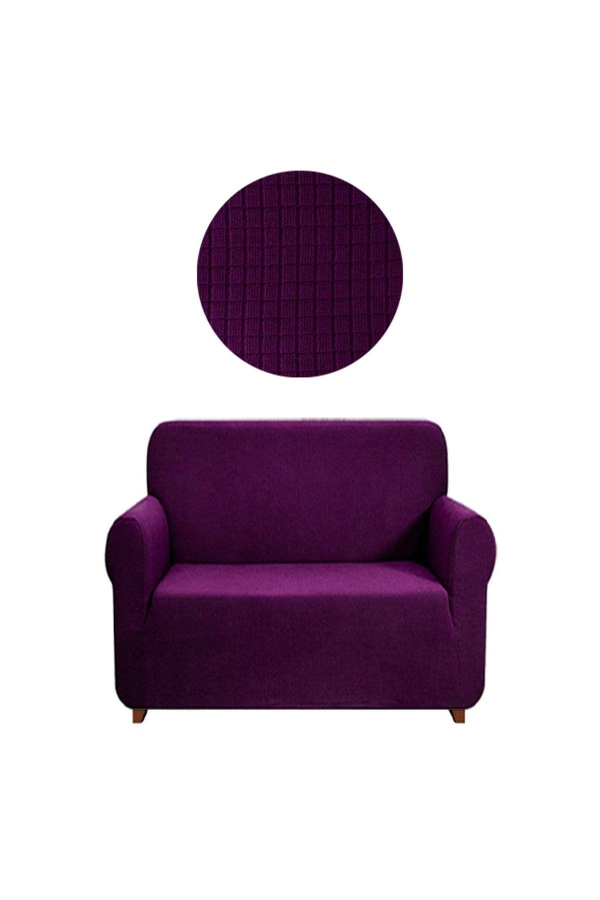 Likrali Koltuk, Kanepe, Çekyat Örtüsü 2 Kişilik Koltuk Örtüsü Lastikli, Pitikare Desen