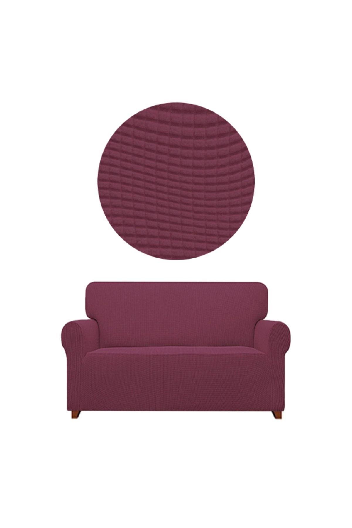 Likrali Koltuk, Kanepe, Çekyat Örtüsü 2 Kişilik Koltuk Örtüsü Lastikli, Pitikare Desen