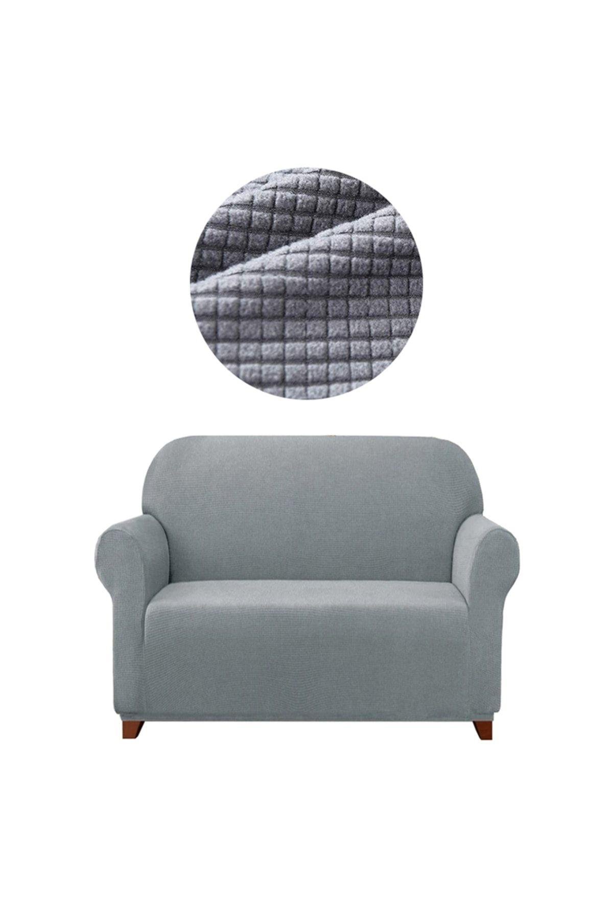 Likrali Koltuk, Kanepe, Çekyat Örtüsü 2 Kişilik Koltuk Örtüsü Lastikli, Pitikare Desen