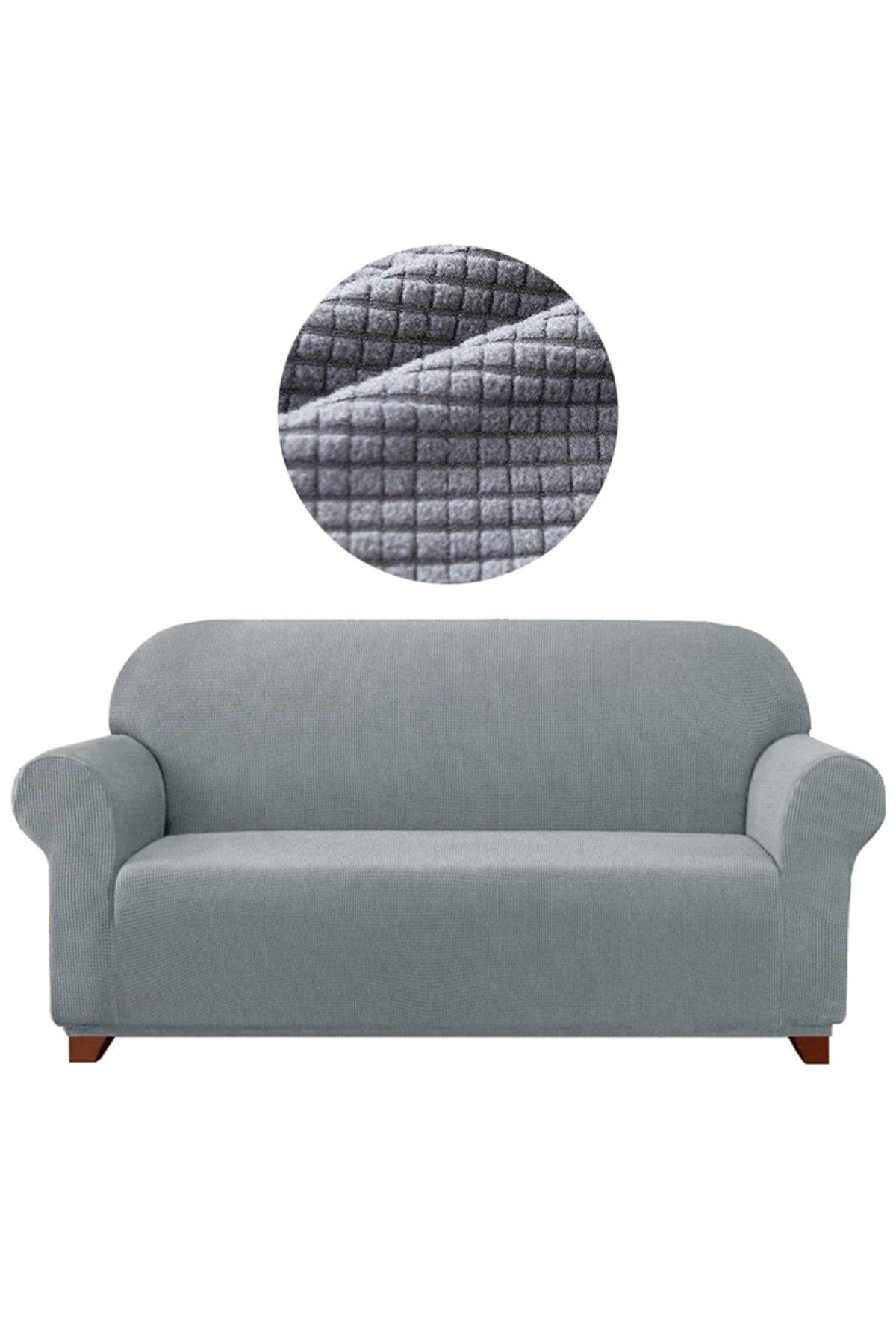 Likrali Koltuk, Kanepe, Çekyat Örtüsü 3 Kişilik Koltuk Örtüsü Lastikli, Pitikare Desen