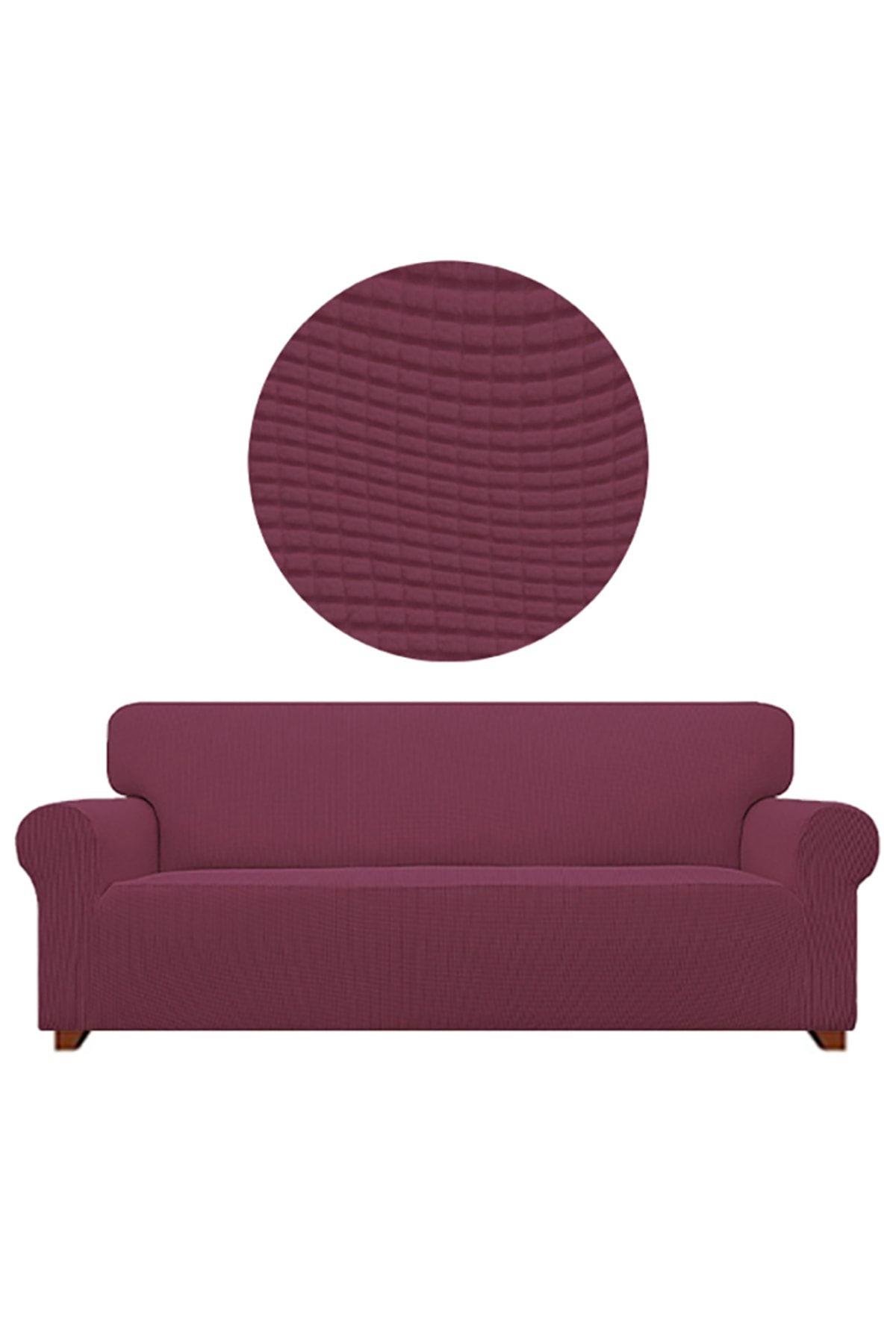 Likrali Koltuk, Kanepe, Çekyat Örtüsü 3 Kişilik Koltuk Örtüsü Lastikli, Pitikare Desen