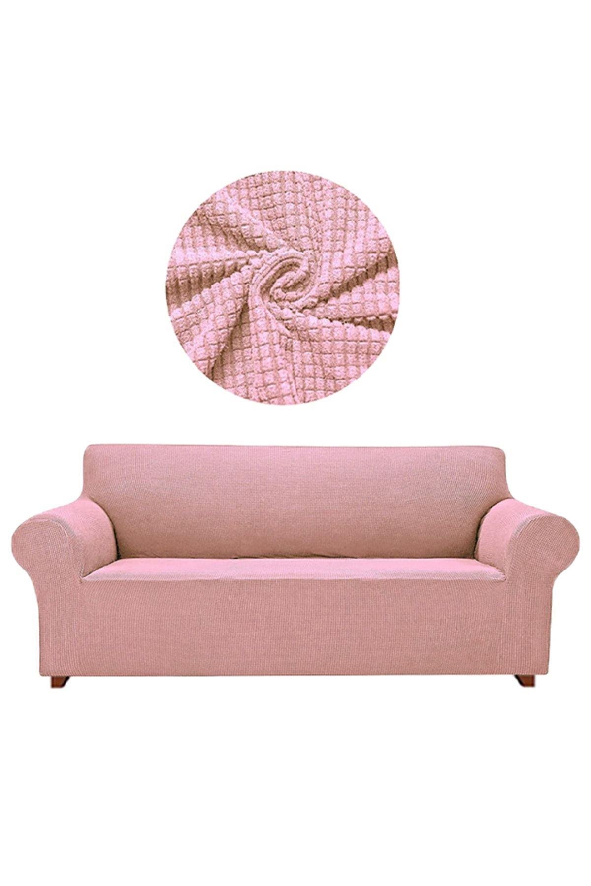 Likrali Koltuk, Kanepe, Çekyat Örtüsü 3 Kişilik Koltuk Örtüsü Lastikli, Pitikare Desen