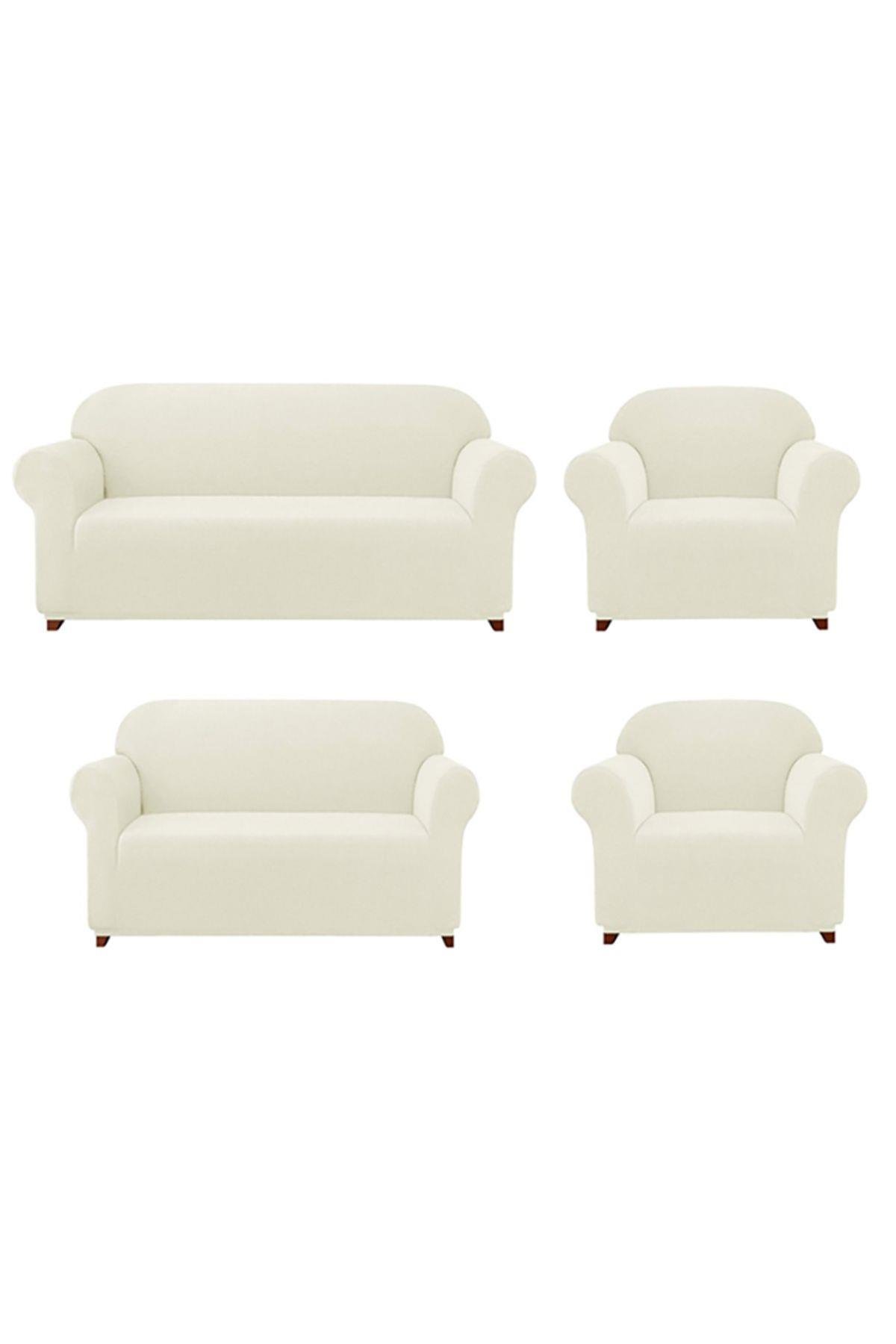 Likrali Koltuk, Kanepe, Çekyat Örtüsü Lastikli, Pitikare Desen 3+2+1+1 Takım