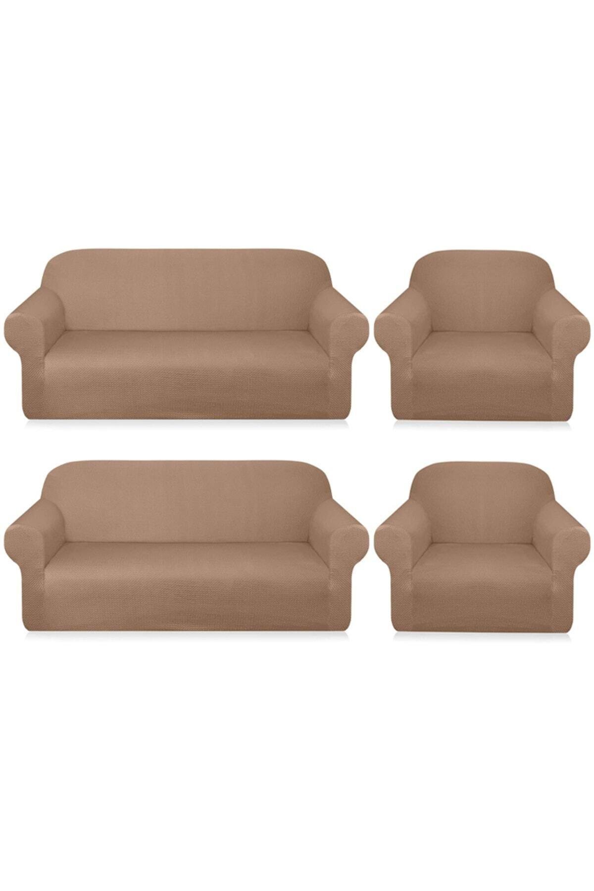 Yüksek Esnekli Likrali Kümaş Balpeteği Desen Koltuk,kanepe,çekyat Örtüsü,lastikli 3311