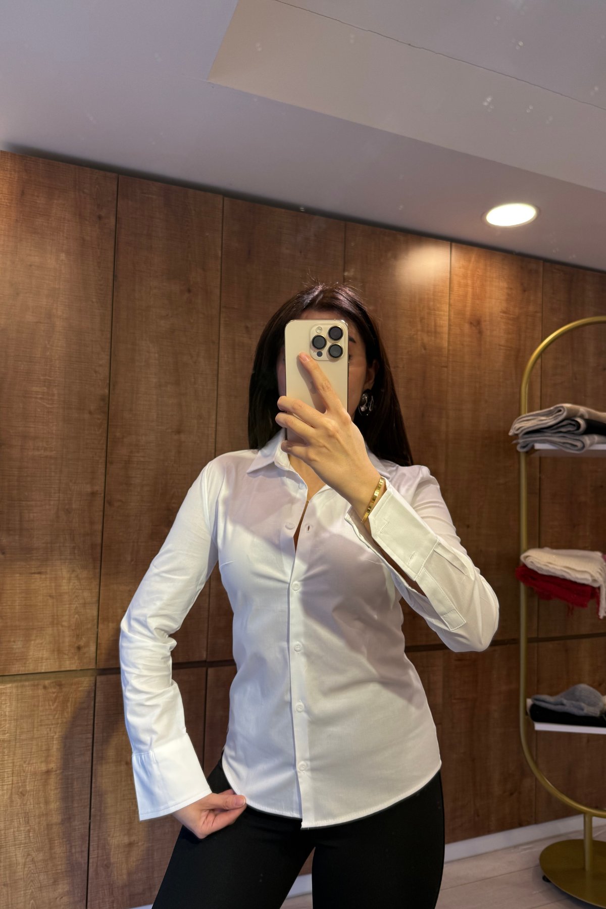 Karol slim fit pamuk gömlek
