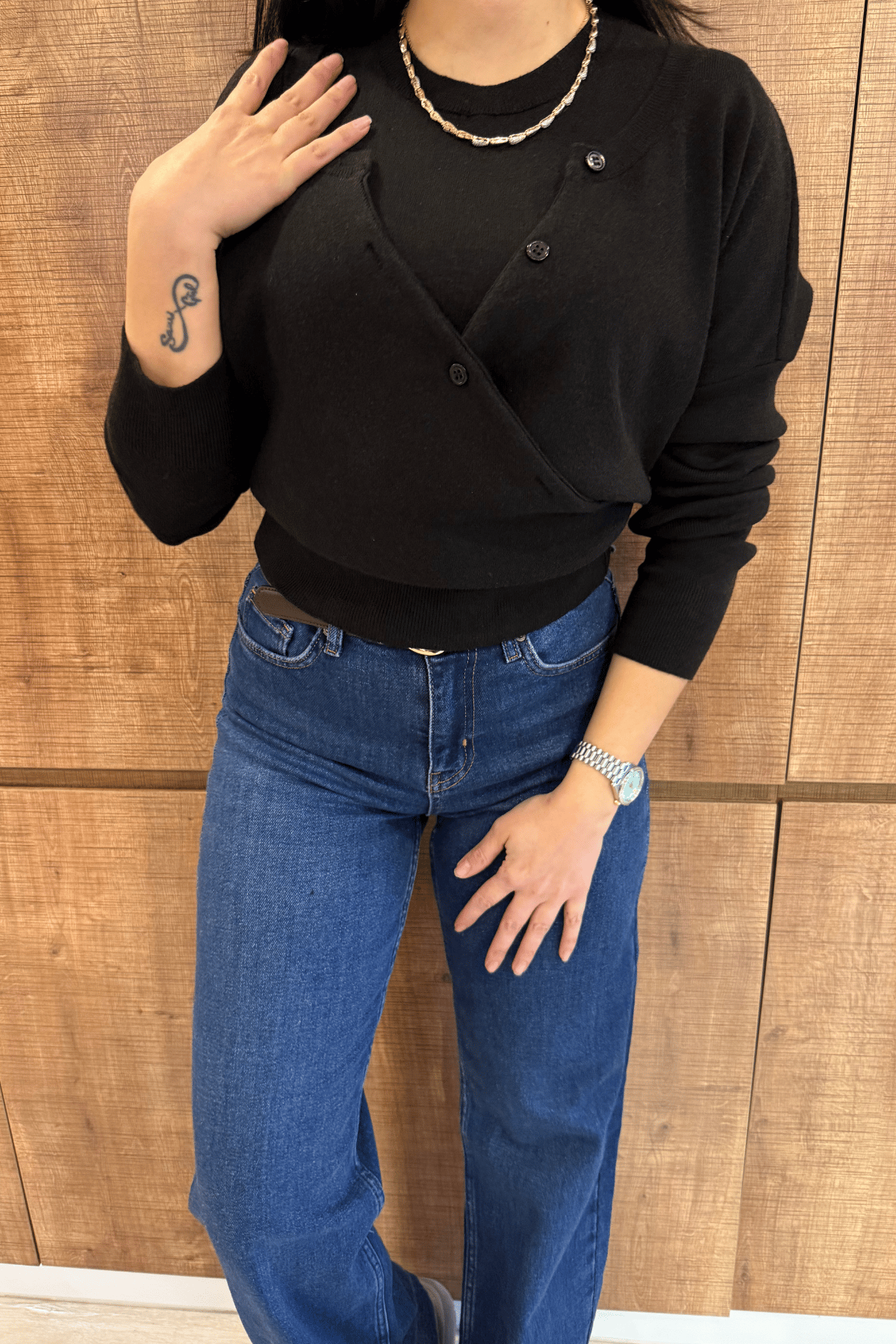 Marka model premium doku çift parça triko