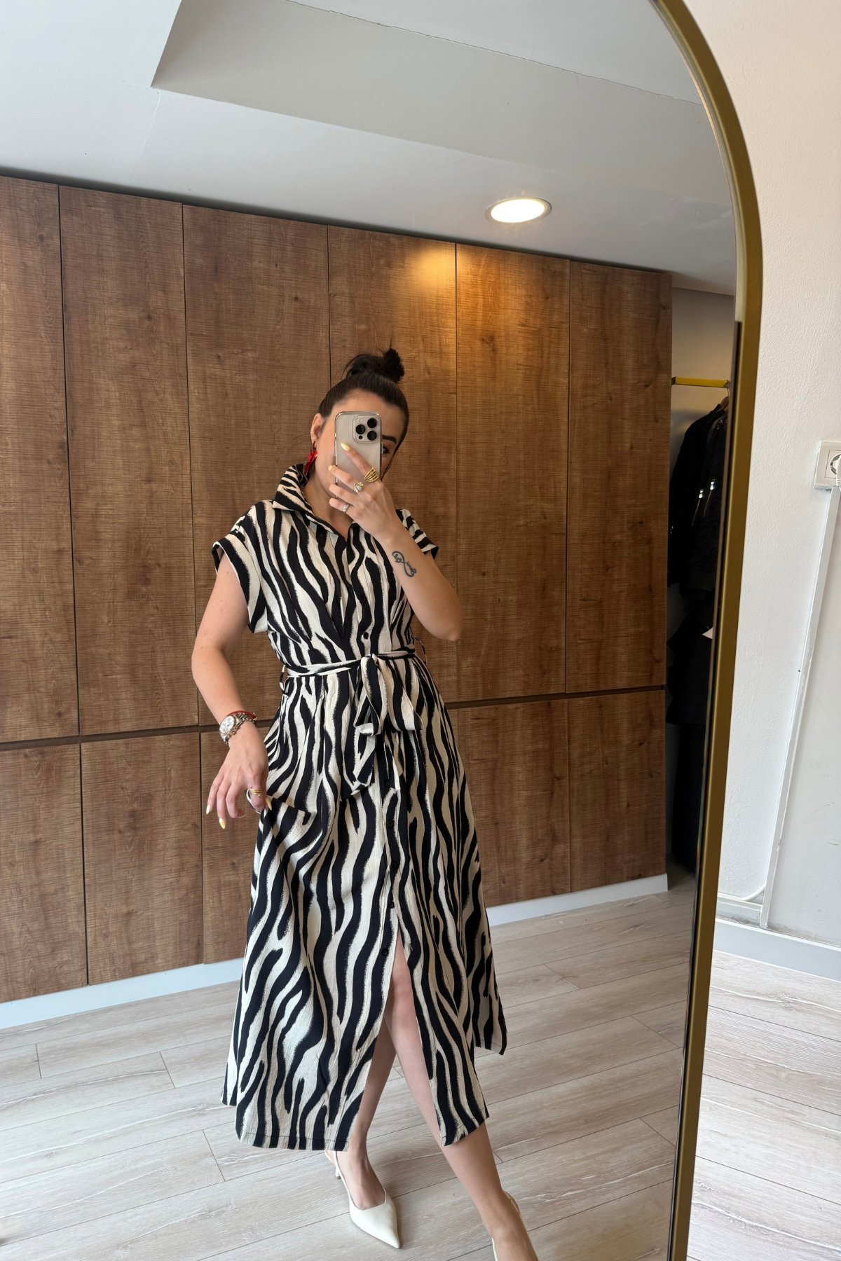 Marka muadili zebra elbise