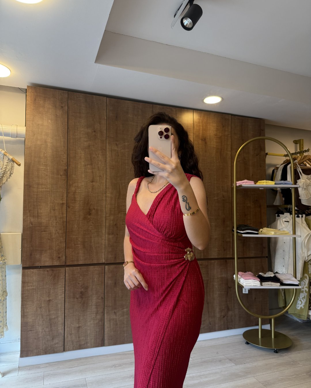 Milano Gold Detay Elbise