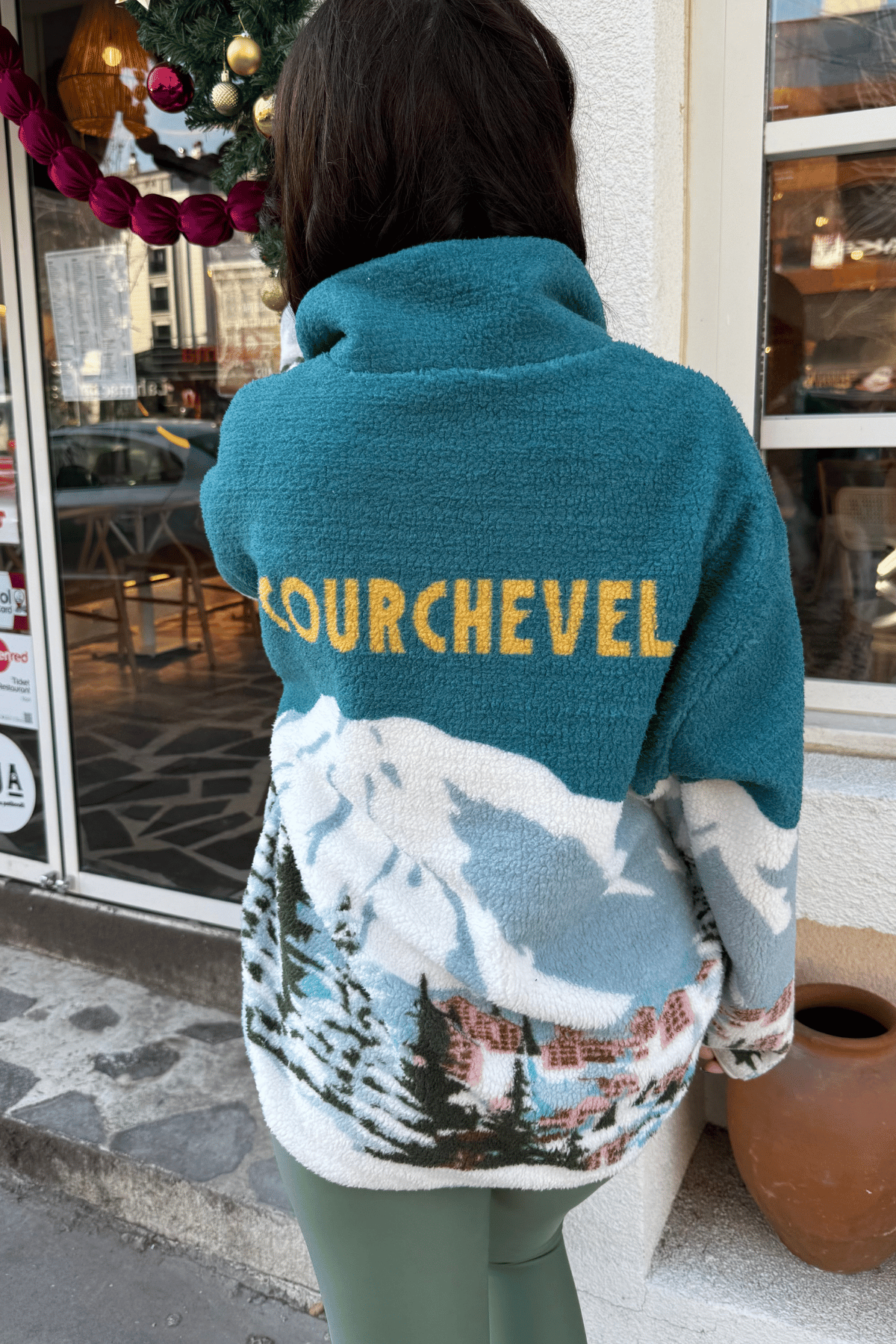 Orman manzaralı polar sweatshirt