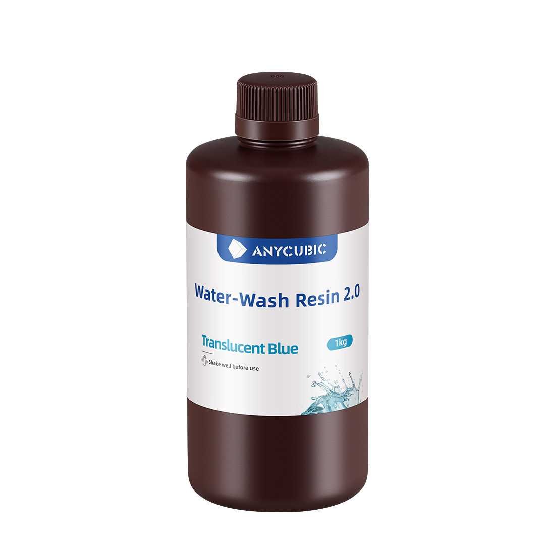 Anycubic Water Wash Resin 2.0 Translucent Blue (Yarı Saydam Mavi)