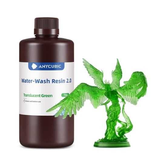 Anycubic Water Wash Resin 2.0 Translucent Green(Yarı Saydam Yeşil)