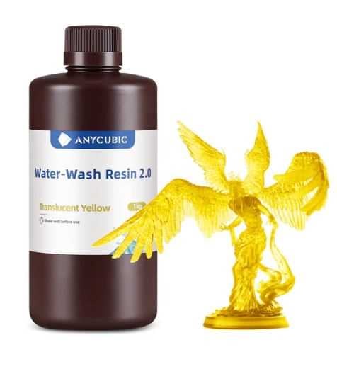 Anycubic Water Wash Resin 2.0 Translucent Yellow (Yarı Saydam Sarı)