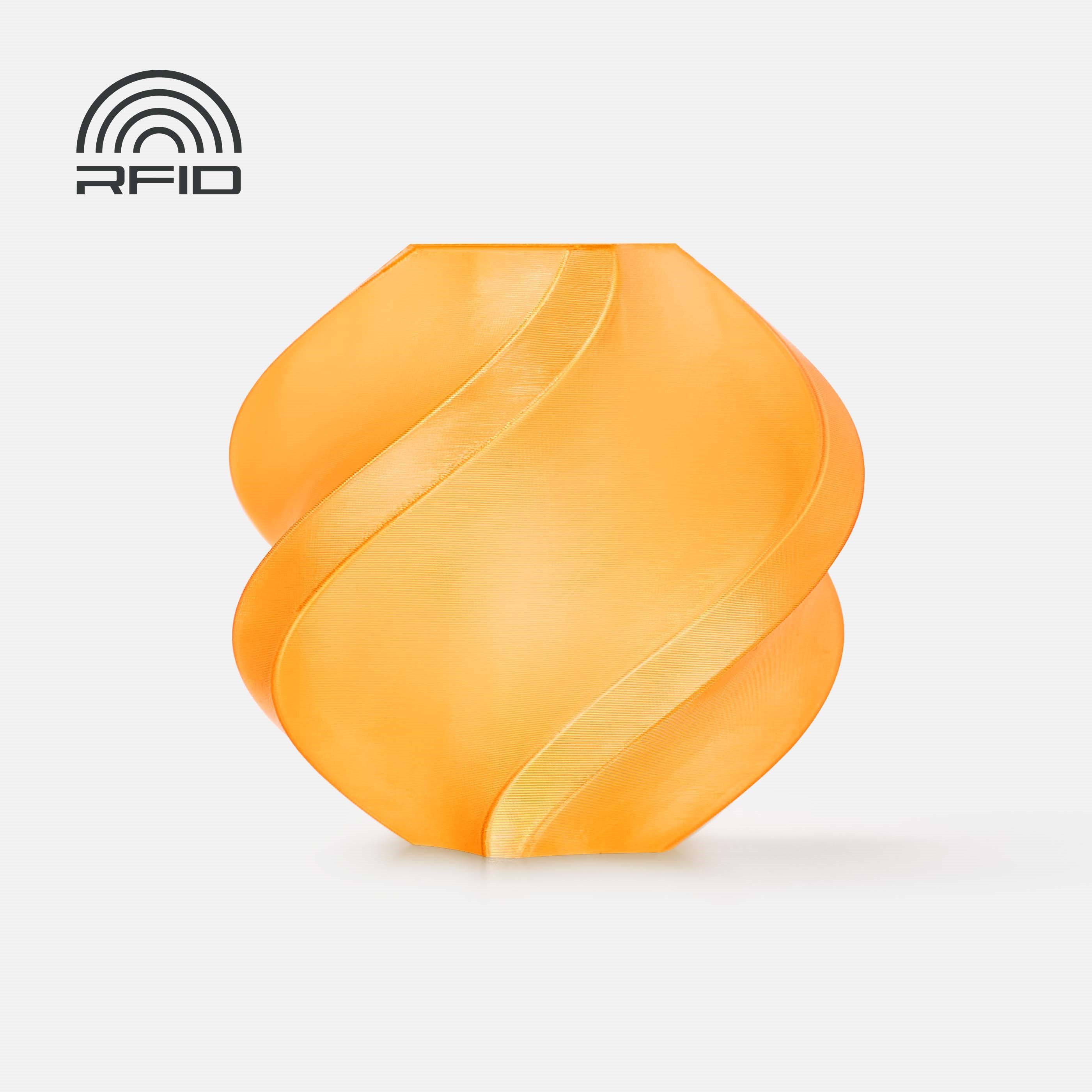 Bambu PETG Translucent Orange with Bambu Reusable(Yeniden Kullanılabilir Makara)
