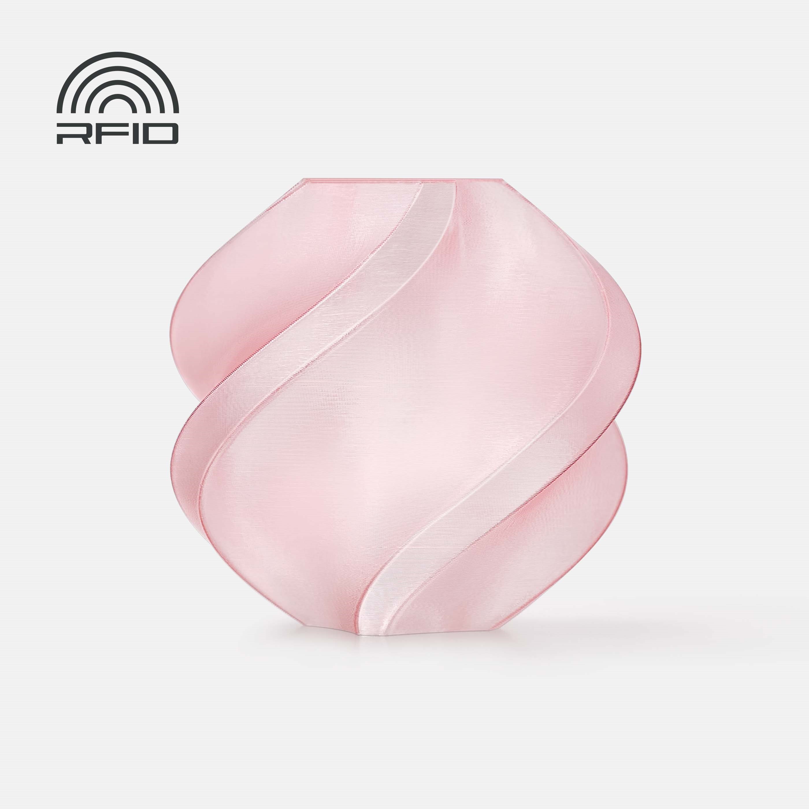 Bambu PETG Translucent Pink with Bambu Reusable(Yeniden Kullanılabilir Makara)