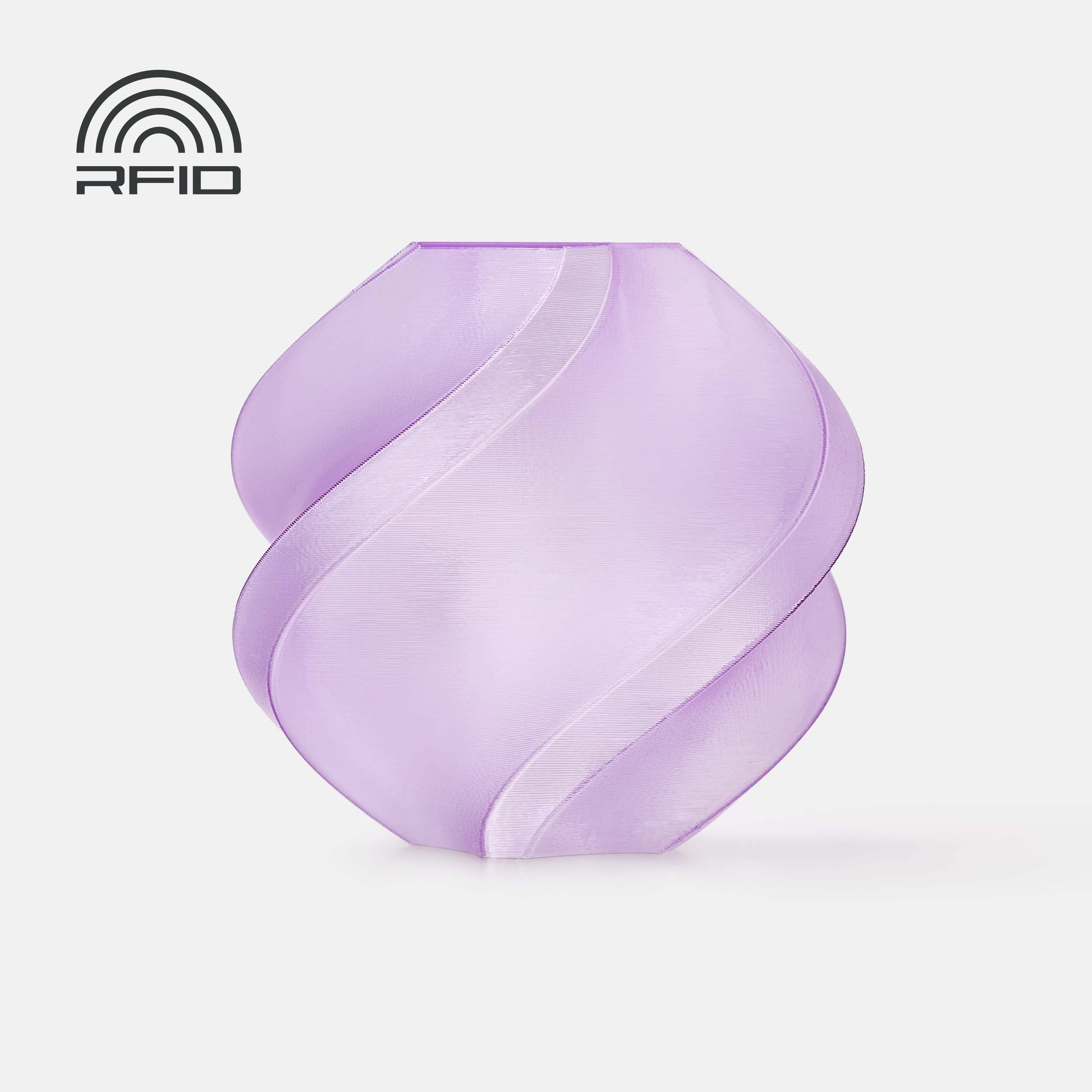 Bambu PETG Translucent Purple with Bambu Reusable(Yeniden Kullanılabilir Makara)