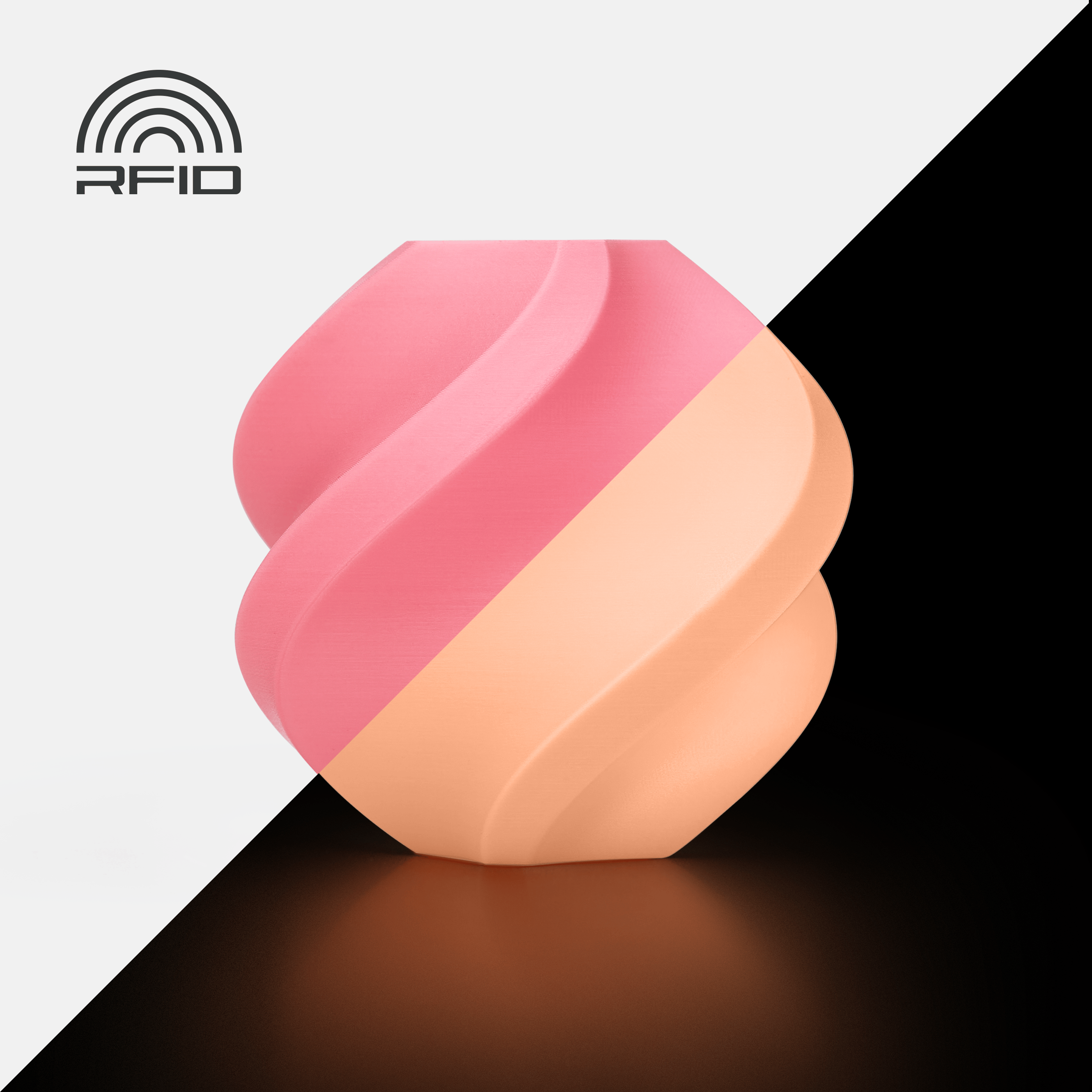 Bambu PLA Glow Pink with Bambu Reusable(Yeniden Kullanılabilir Makara)