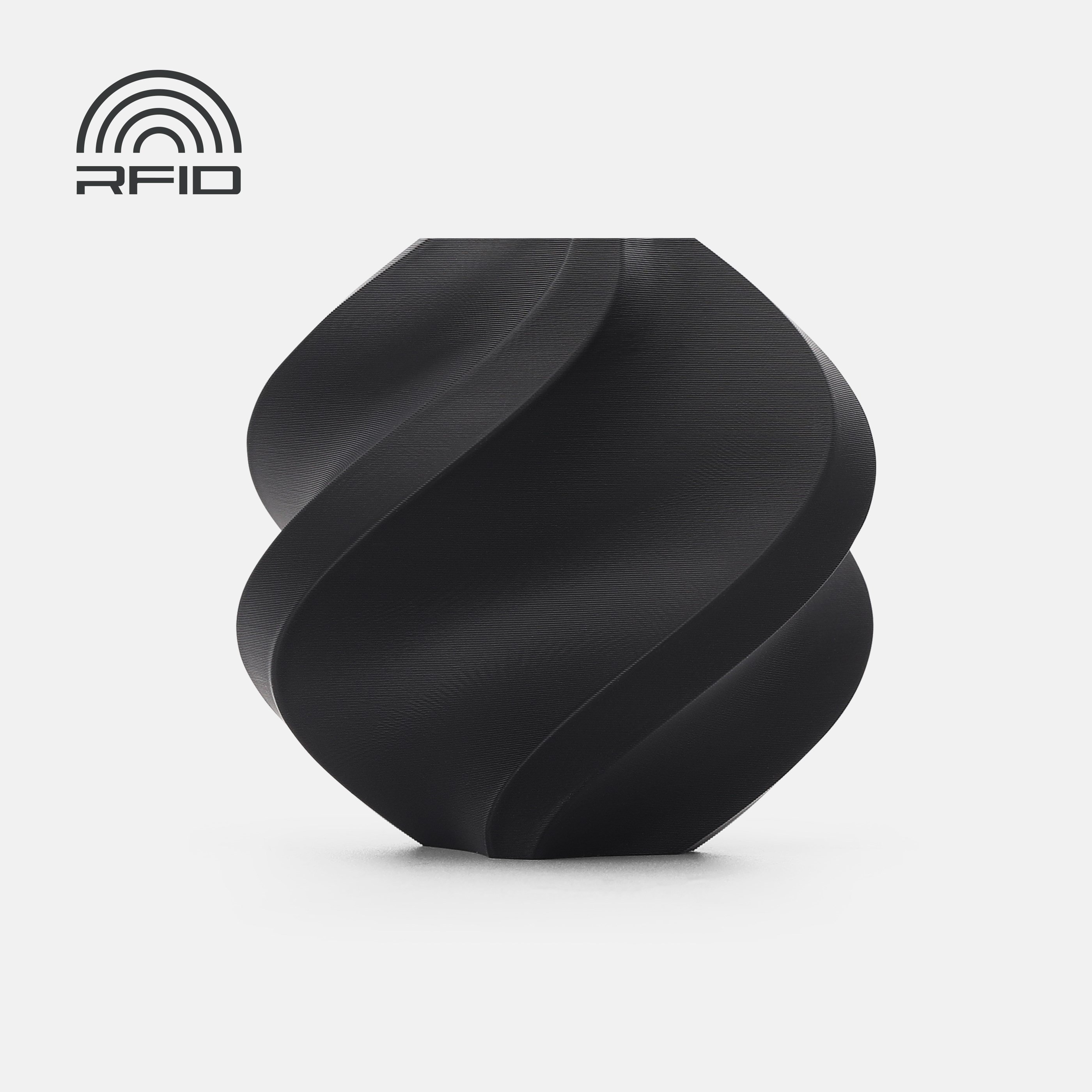 Bambu PLA Pure-Absolute Black- with Bambu Reusable(Yeniden Kullanılabilir Makara)