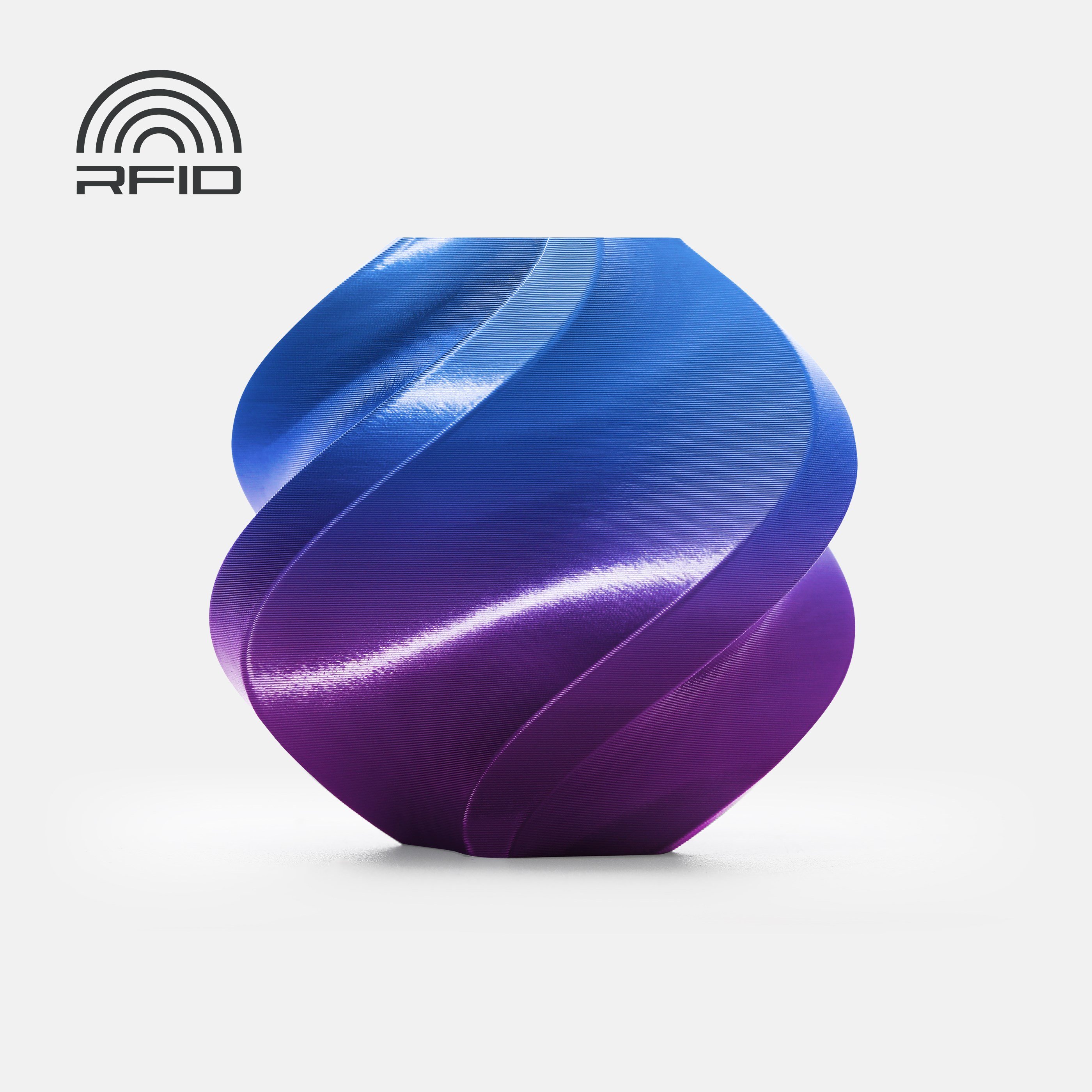 Bambu PLA Silk Aurora Purple with Bambu Reusable(Yeniden Kullanılabilir Makara)