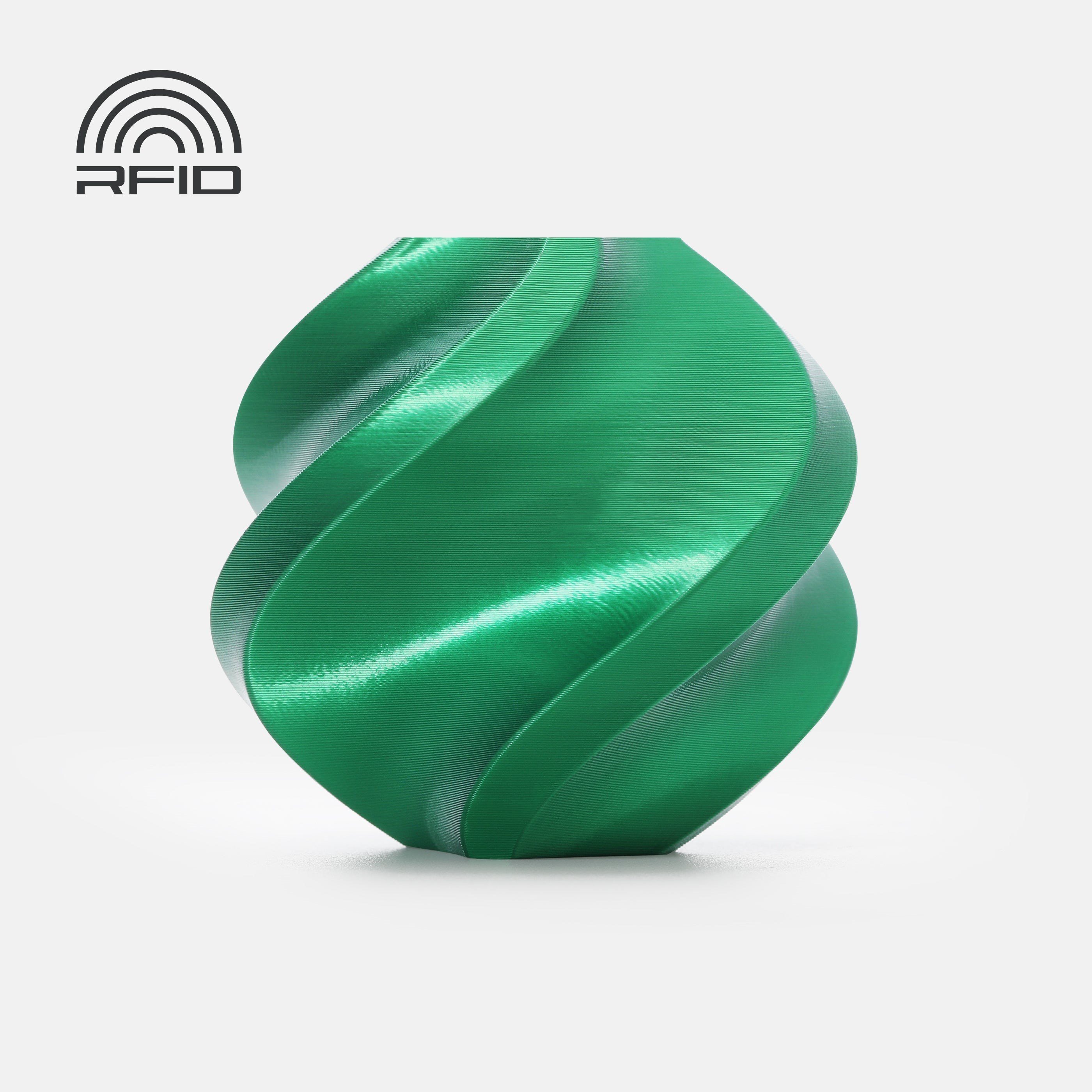 Bambu PLA Silk+ Candy Green with Bambu Reusable(Yeniden Kullanılabilir Makara)