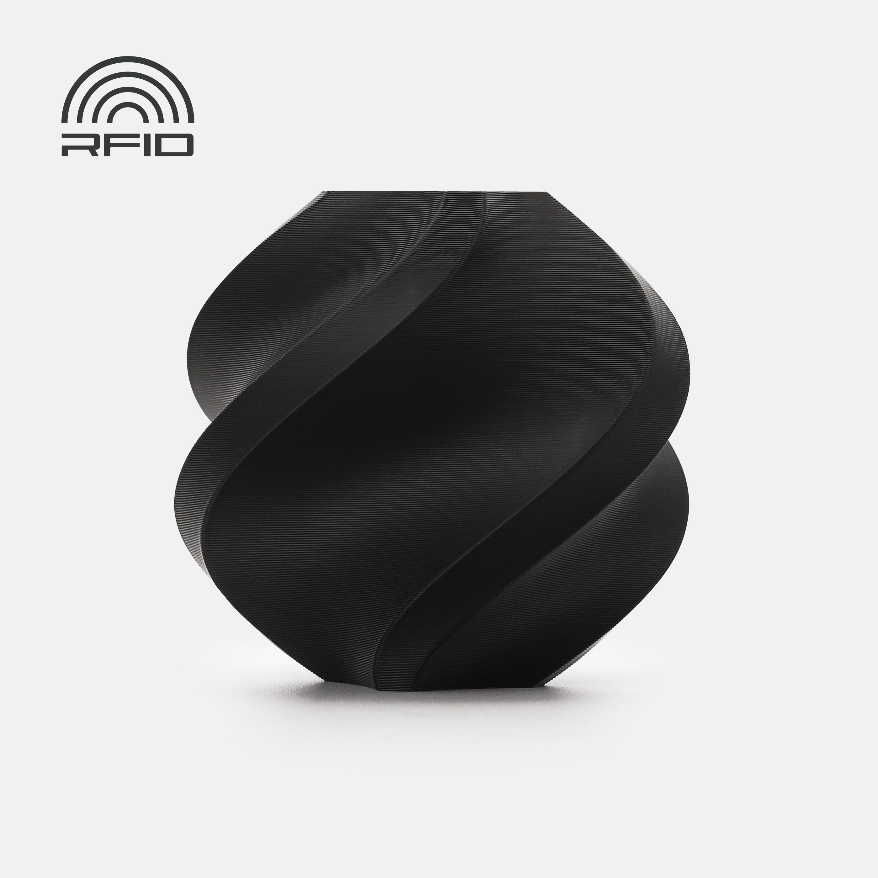 Bambu PLA Tough+-Black with Bambu Reusable(Yeniden Kullanılabilir Makara)