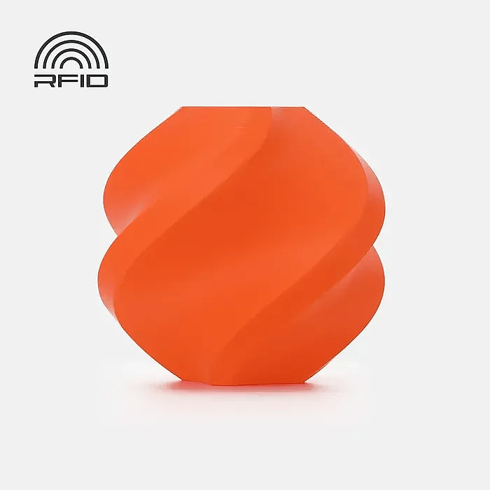 Bambu PLA Tough+-Orange with Bambu Reusable(Yeniden Kullanılabilir Makara)