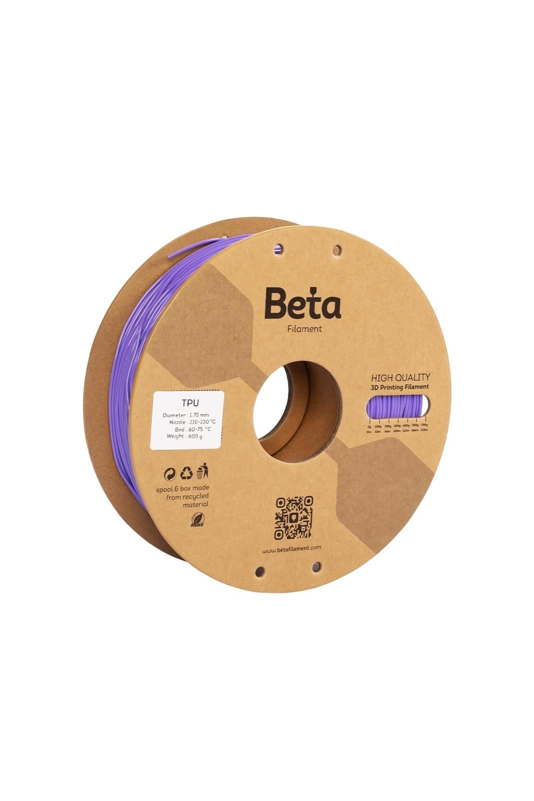 Beta TPU 95A Filament Purple