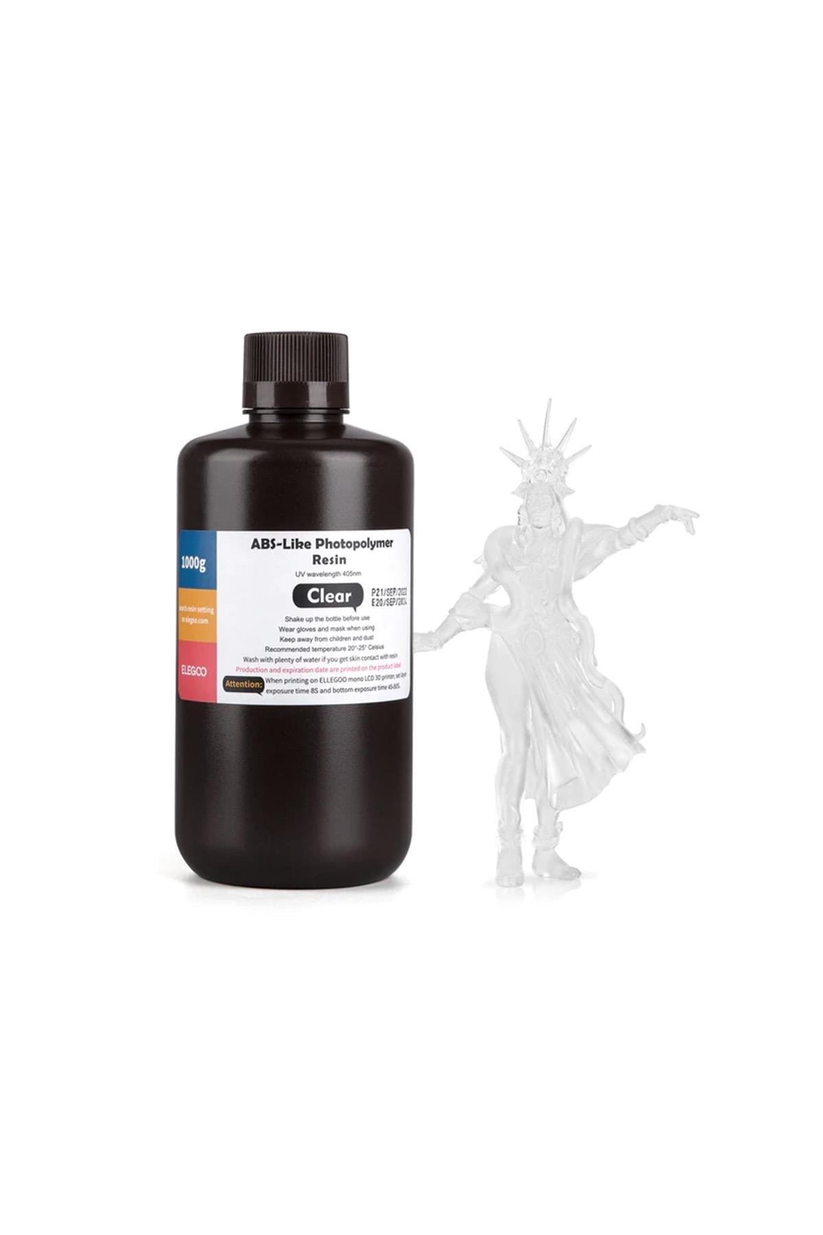 ELEGOO ABS Like Fotopolimer Reçine Clear (Şeffaf) 1 Kg